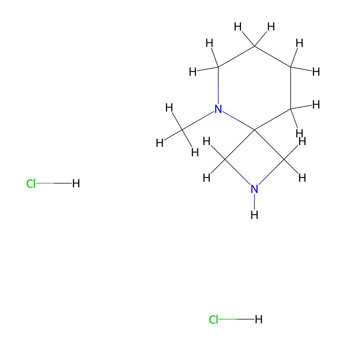 5-Methyl-2,5-diazaspiro(3.5)nonane dihydrochloride molecular structure, CAS 2565807-10-3