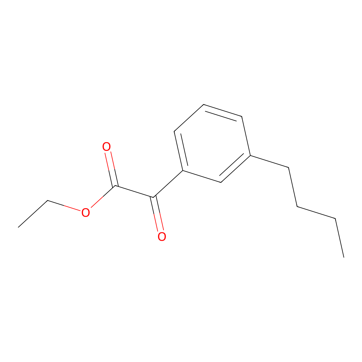 Ethyl3-n-butylbenzoylformate molecular structure, CAS 2565807-37-4