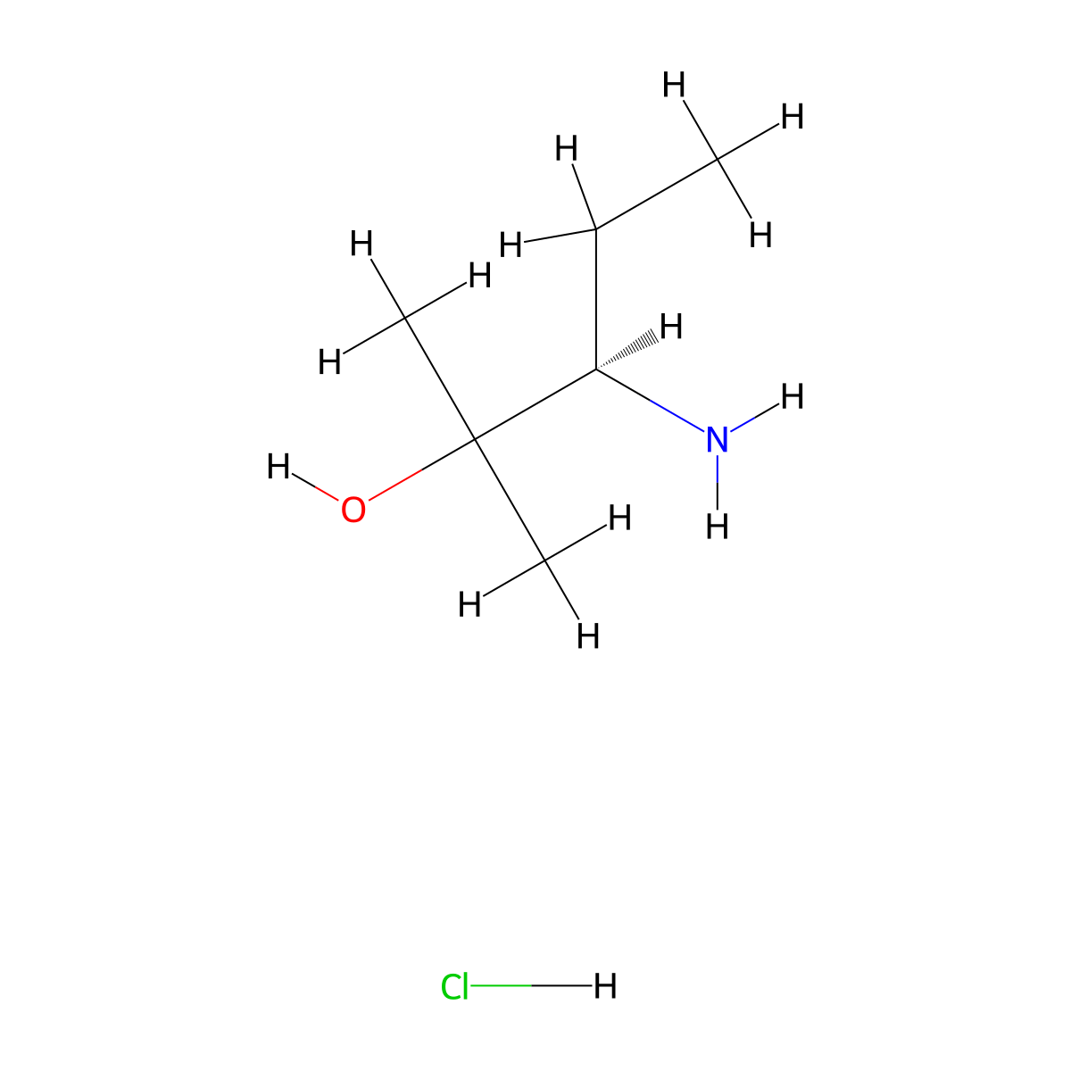 (R)-3-Amino-2-methylpentan-2-ol hydrochloride molecular structure, CAS 2565971-98-2