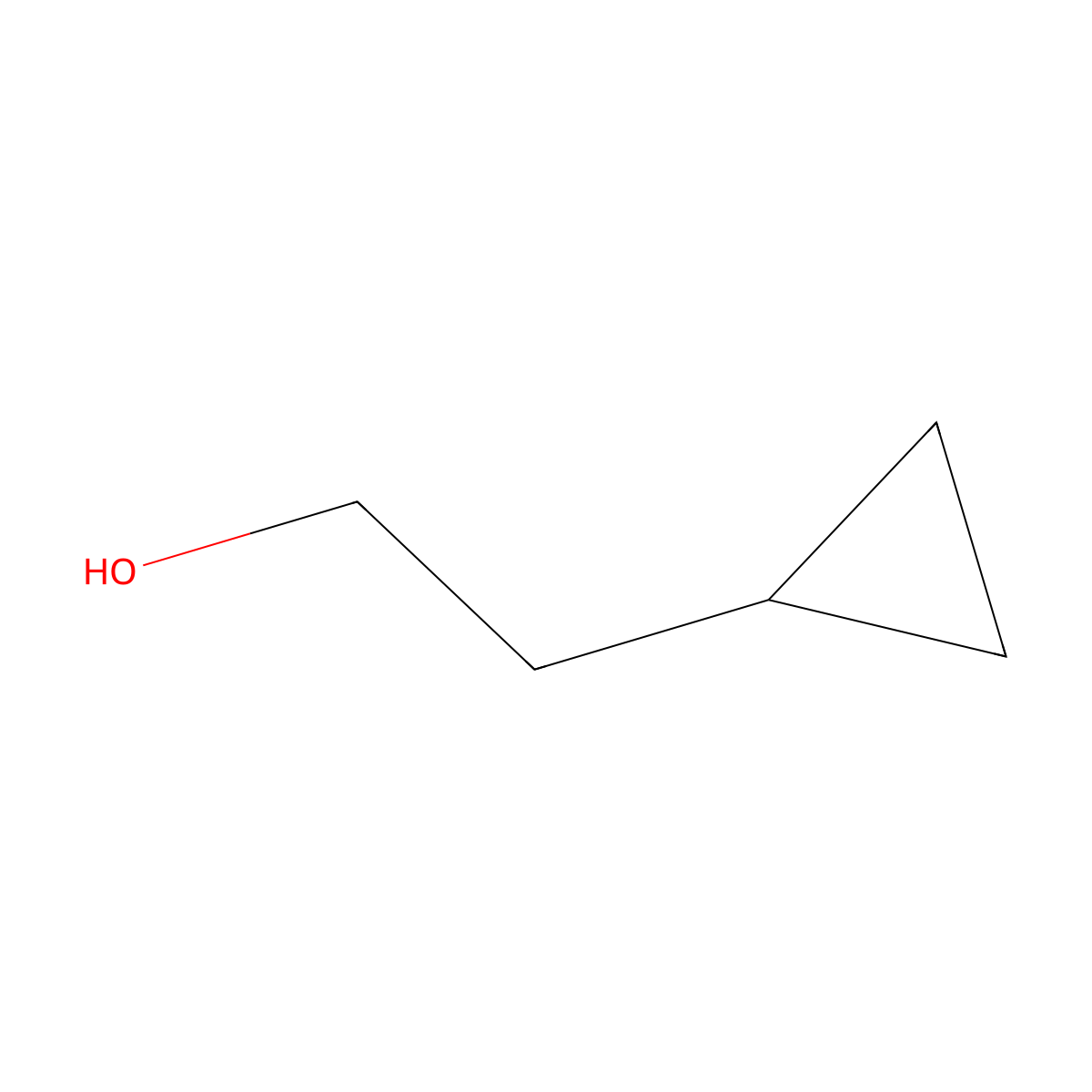 2-Cyclopropylethan-1-ol molecular structure, CAS 2566-44-1