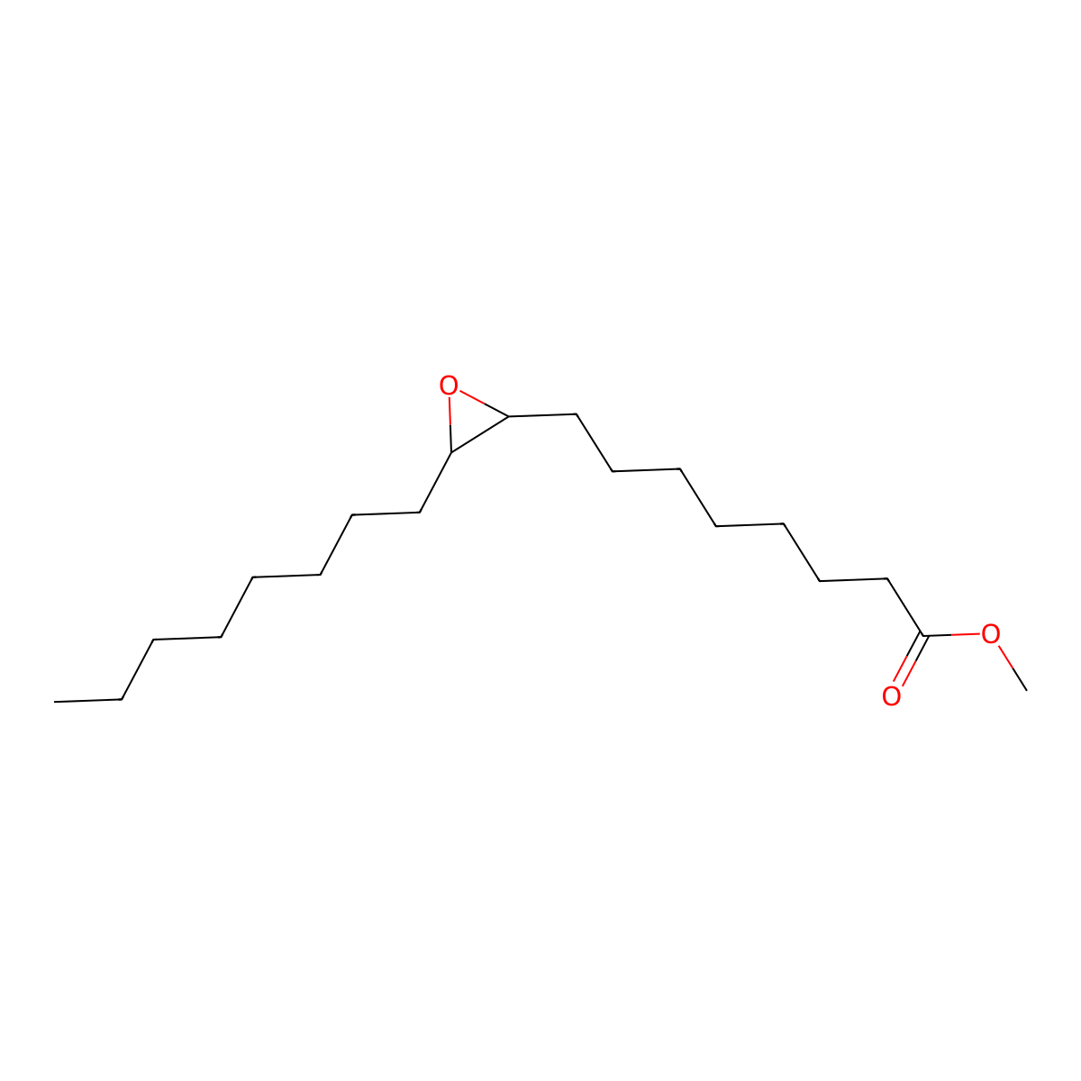 Methyl cis-9,10-epoxystearate molecular structure, CAS 2566-91-8