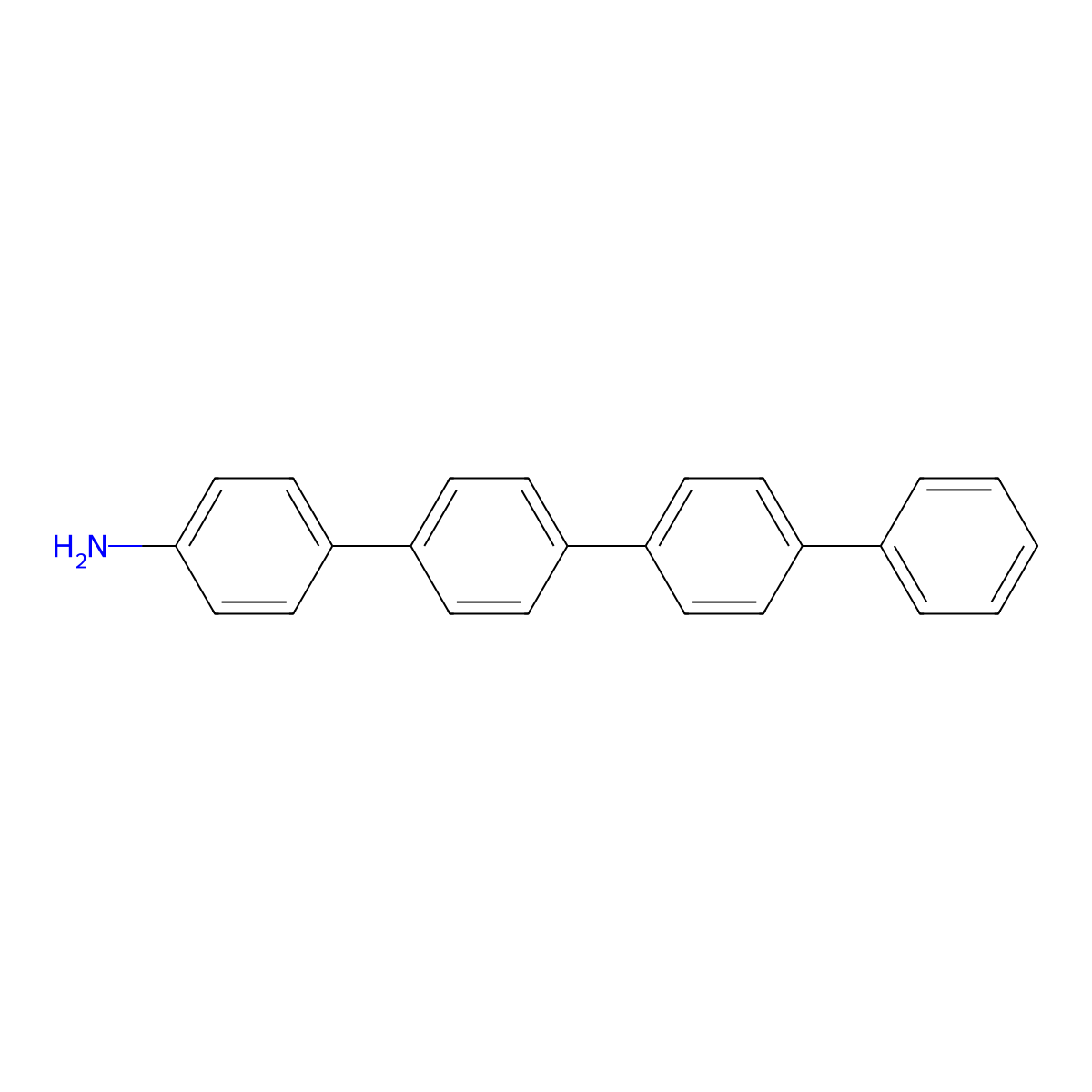 [1,1':4',1'':4'',1'''-Quaterphenyl]-4-amine molecular structure, CAS 25660-12-2