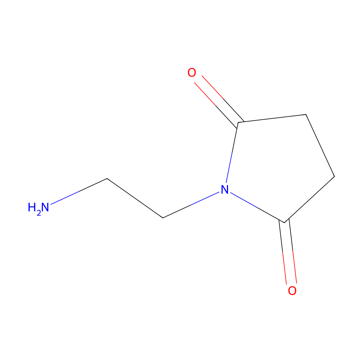 1-(2-Aminoethyl)pyrrolidine-2,5-dione molecular structure, CAS 25660-19-9