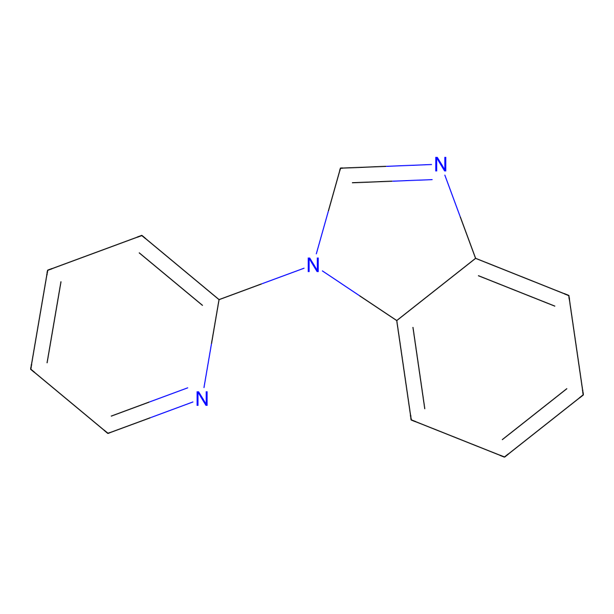 1-(2-pyridinyl)-1H-benzimidazole molecular structure, CAS 25660-37-1