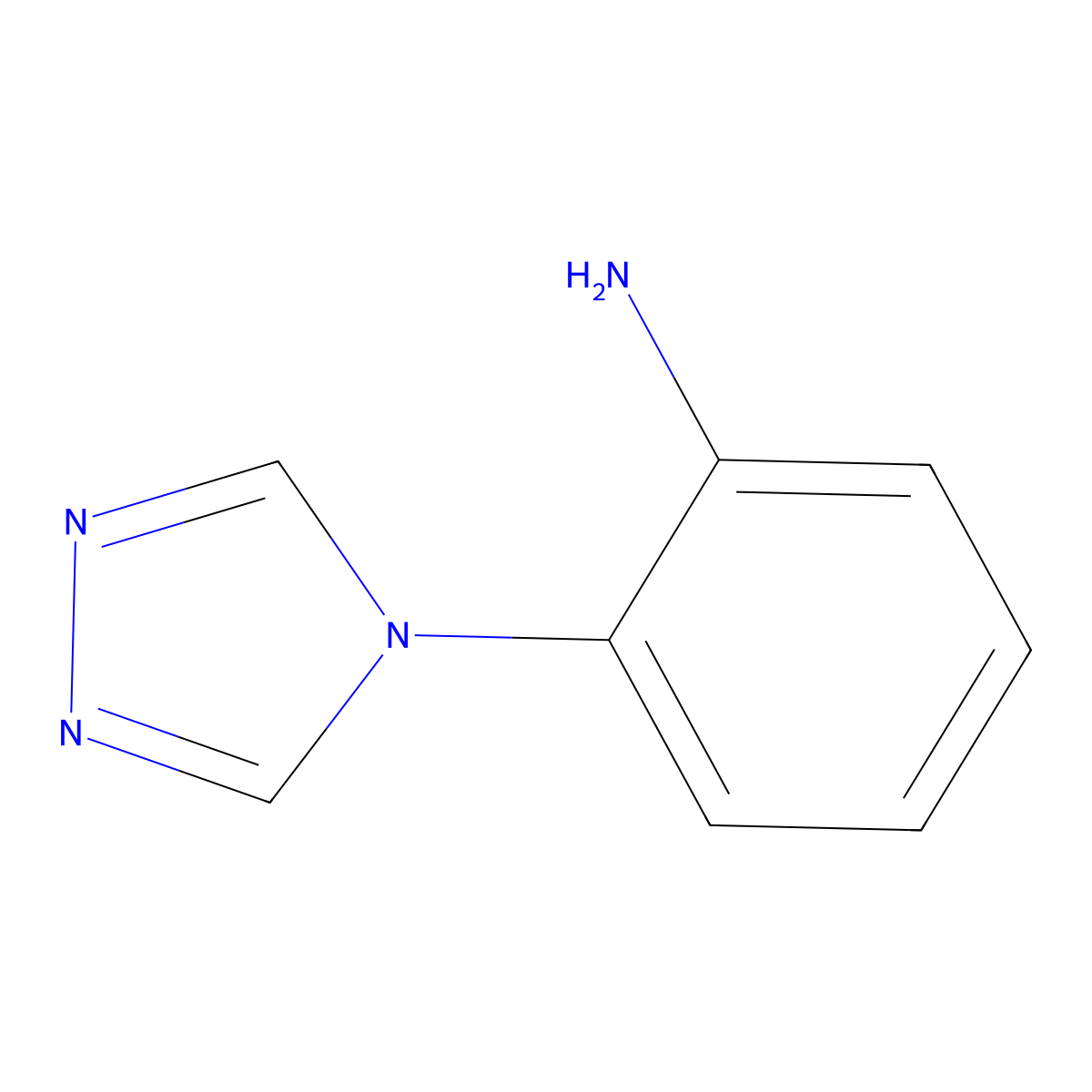 2-(4H-1,2,4-triazol-4-yl)aniline molecular structure, CAS 25660-59-7