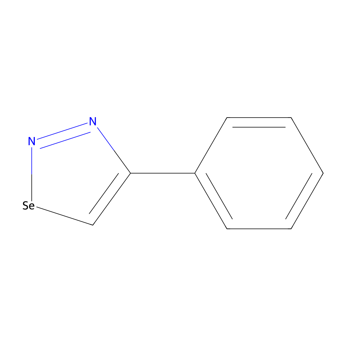 1,2,3-Selenadiazole, 4-phenyl- molecular structure, CAS 25660-64-4