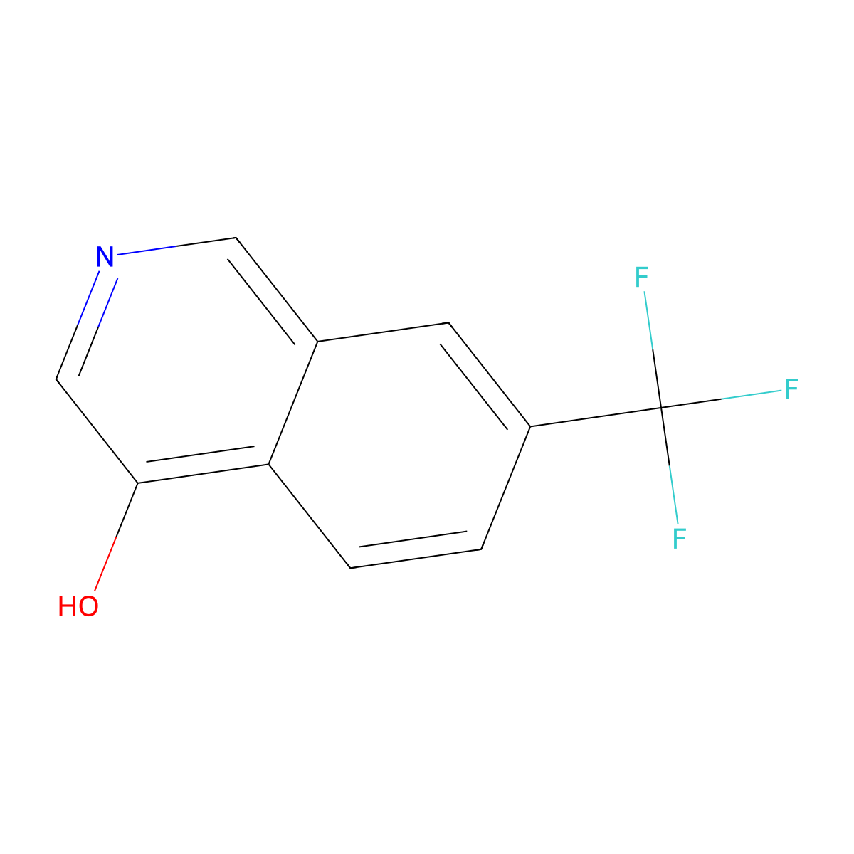 7-(Trifluoromethyl)isoquinolin-4-ol molecular structure, CAS 2566172-43-6