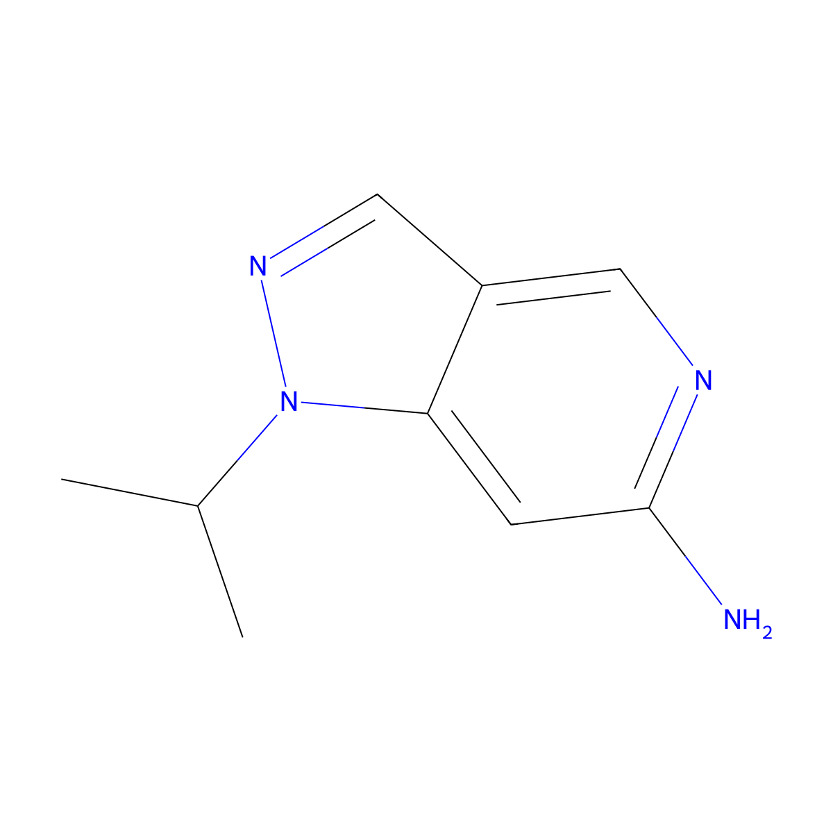 1-Isopropyl-1H-pyrazolo[4,3-c]pyridin-6-amine molecular structure, CAS 2566175-02-6