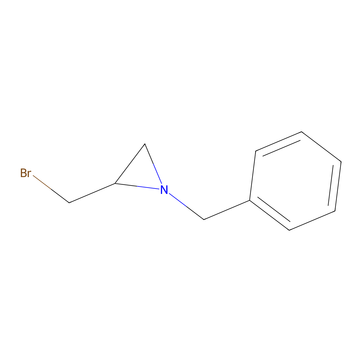 1-Benzyl-2-(bromomethyl)aziridine molecular structure, CAS 25662-24-2