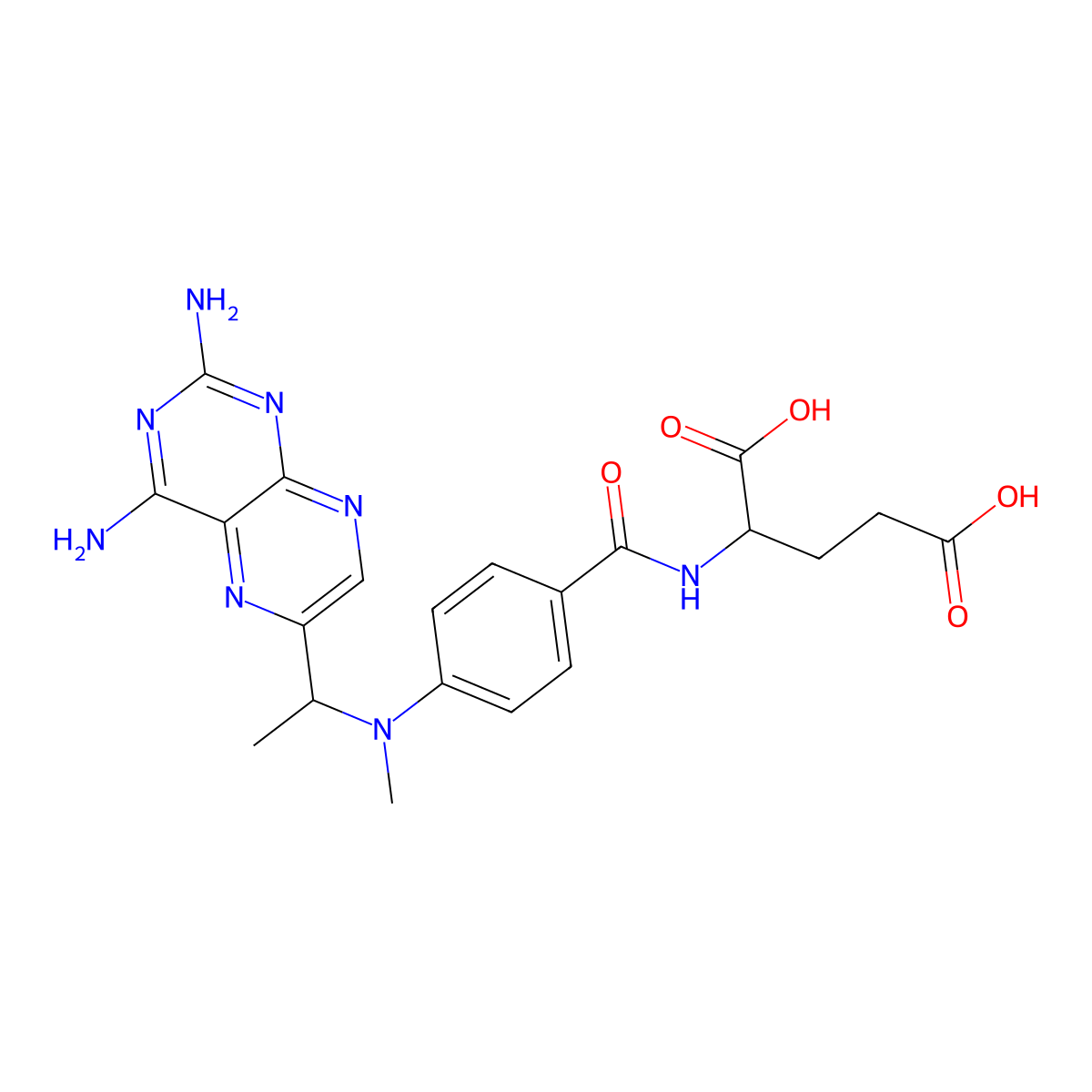 A-Denopterin molecular structure, CAS 25663-23-4