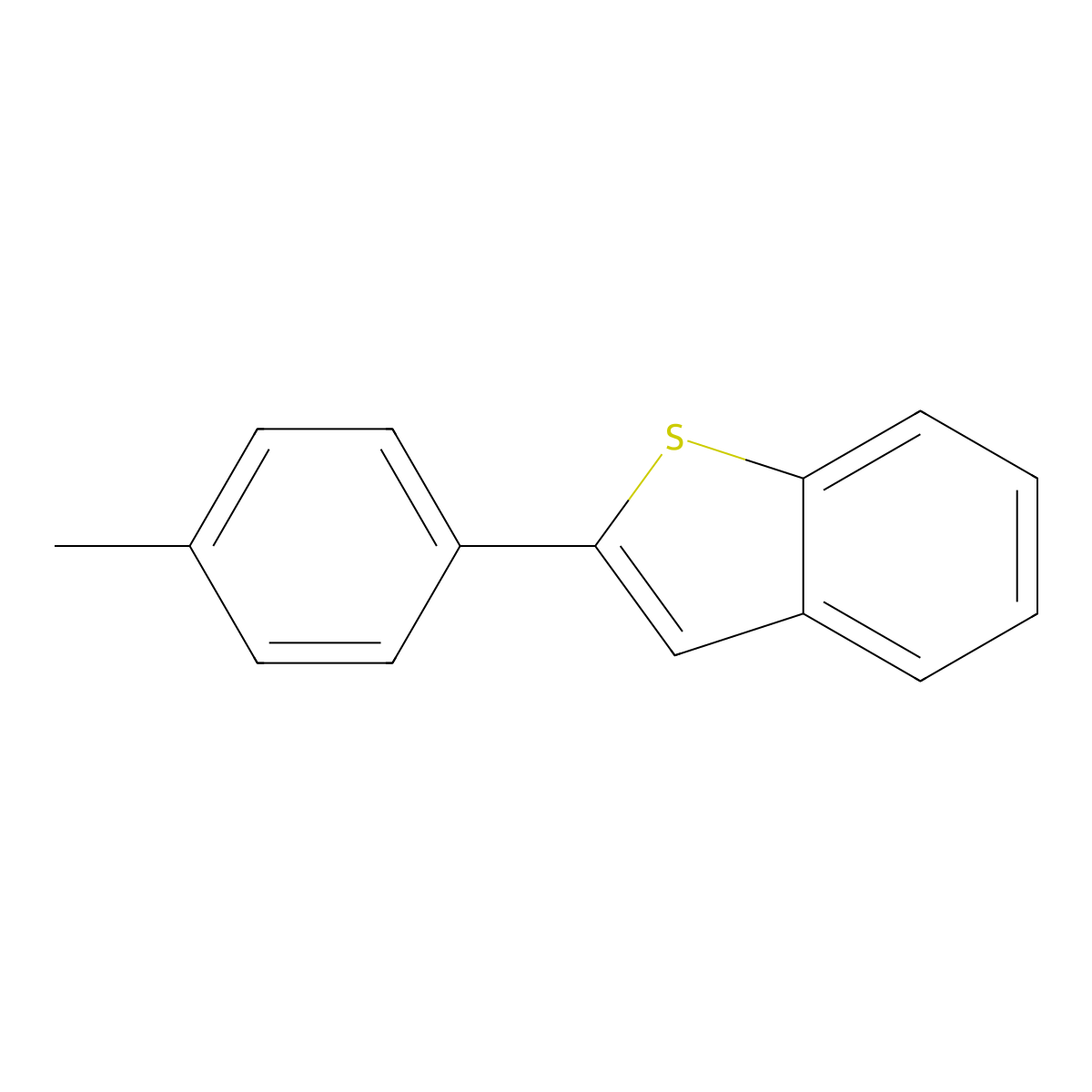 2-(4-Methylphenyl)-1-benzothiophene molecular structure, CAS 25664-47-5