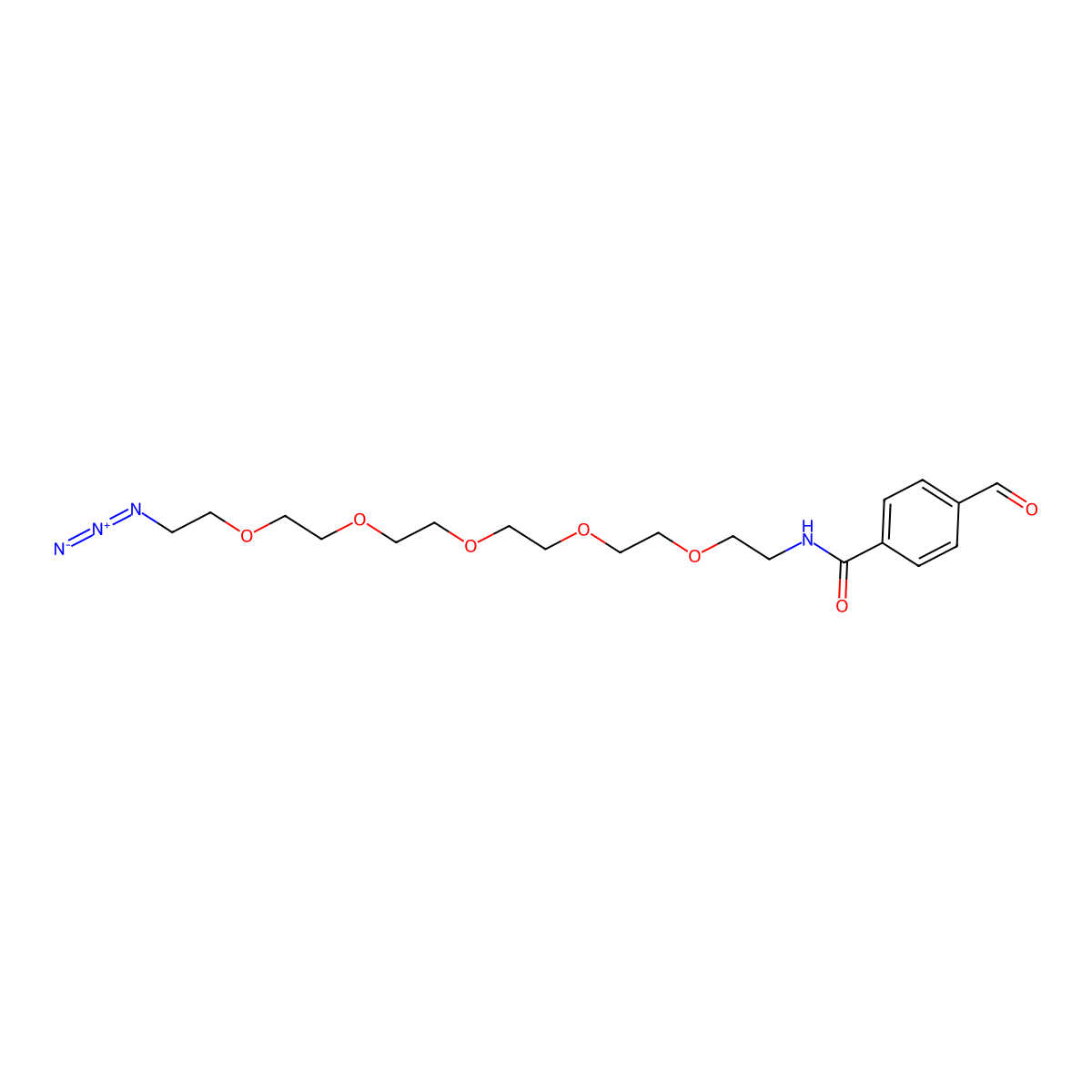 N3-PEG5-aldehyde molecular structure, CAS 2566404-73-5