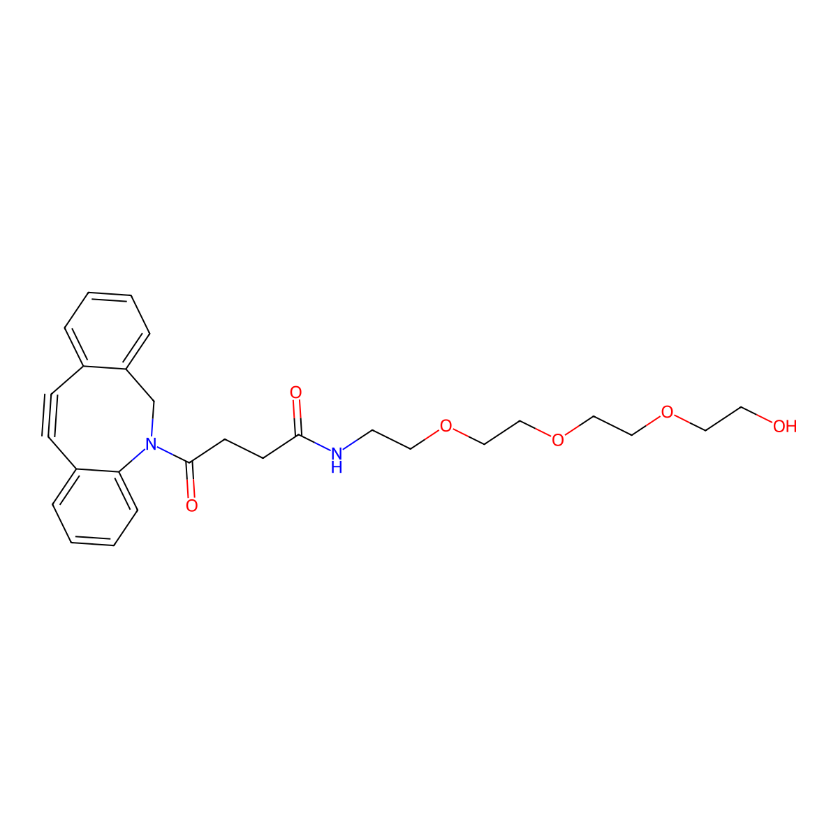 Hydroxy-PEG3-DBCO molecular structure, CAS 2566404-76-8