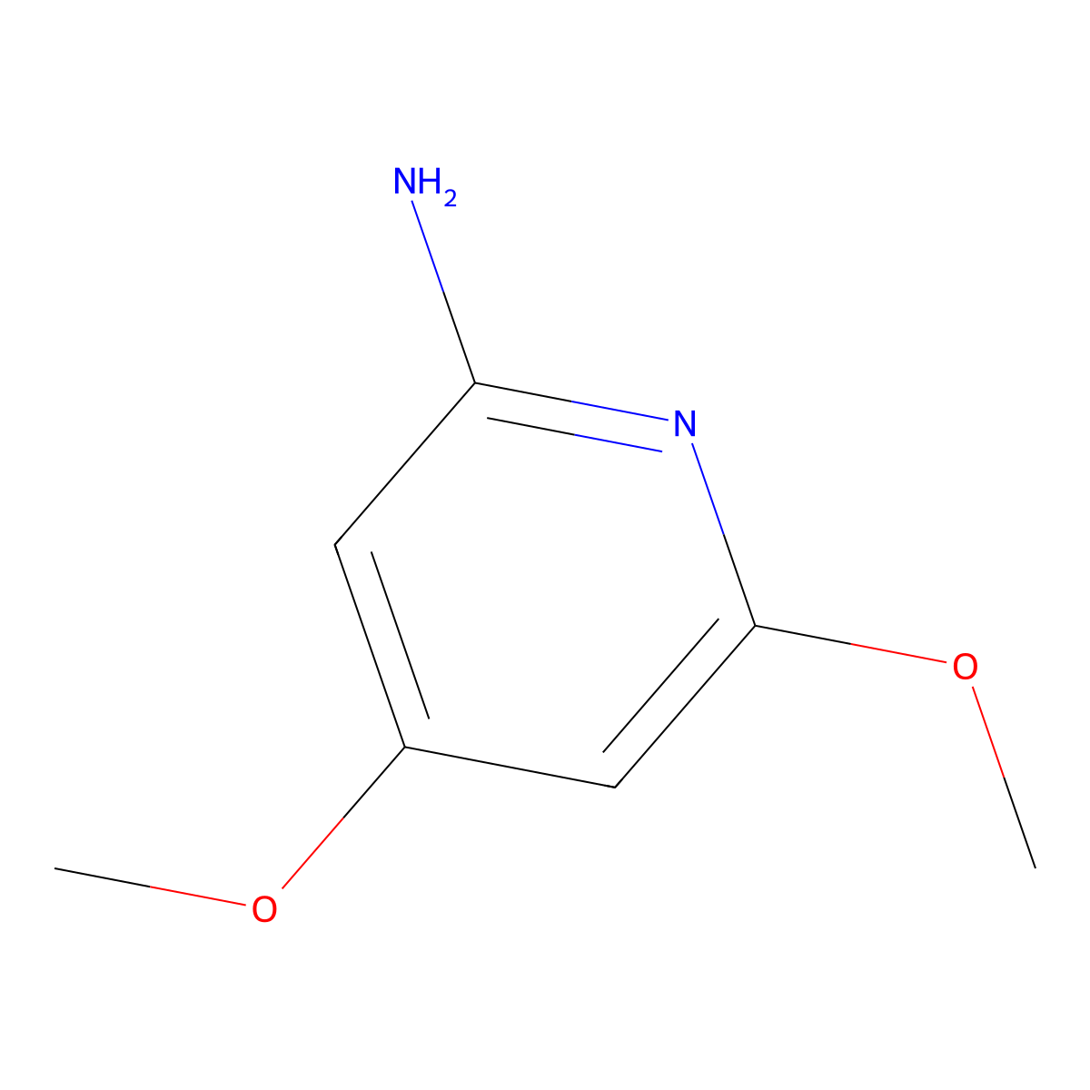 4,6-Dimethoxypyridin-2-amine molecular structure, CAS 256642-28-1