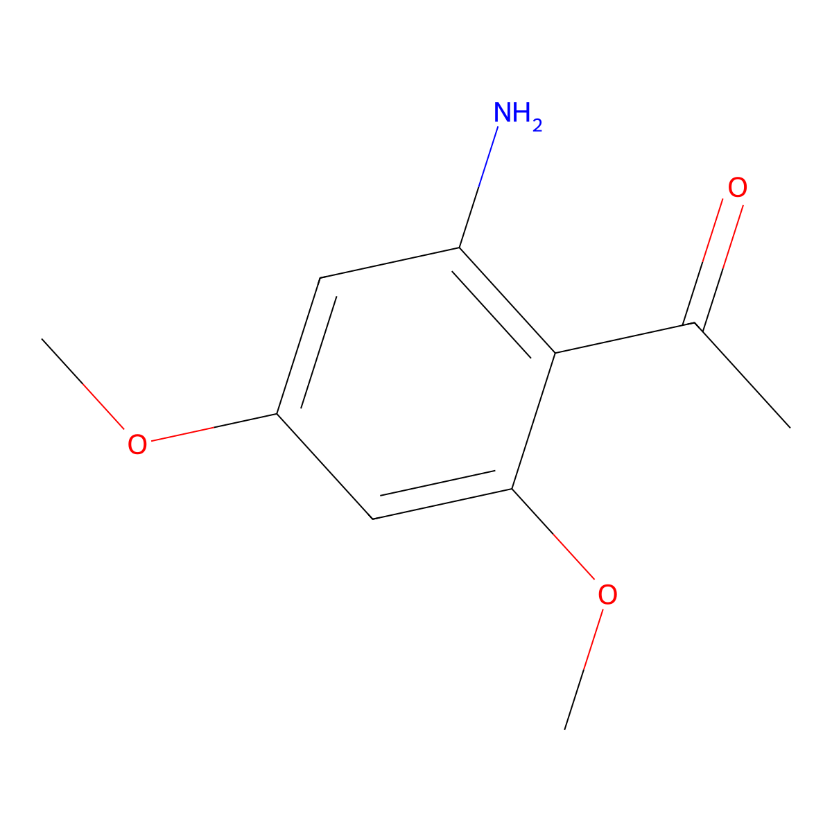 1-(2-Amino-4,6-dimethoxyphenyl)ethanone molecular structure, CAS 256642-33-8
