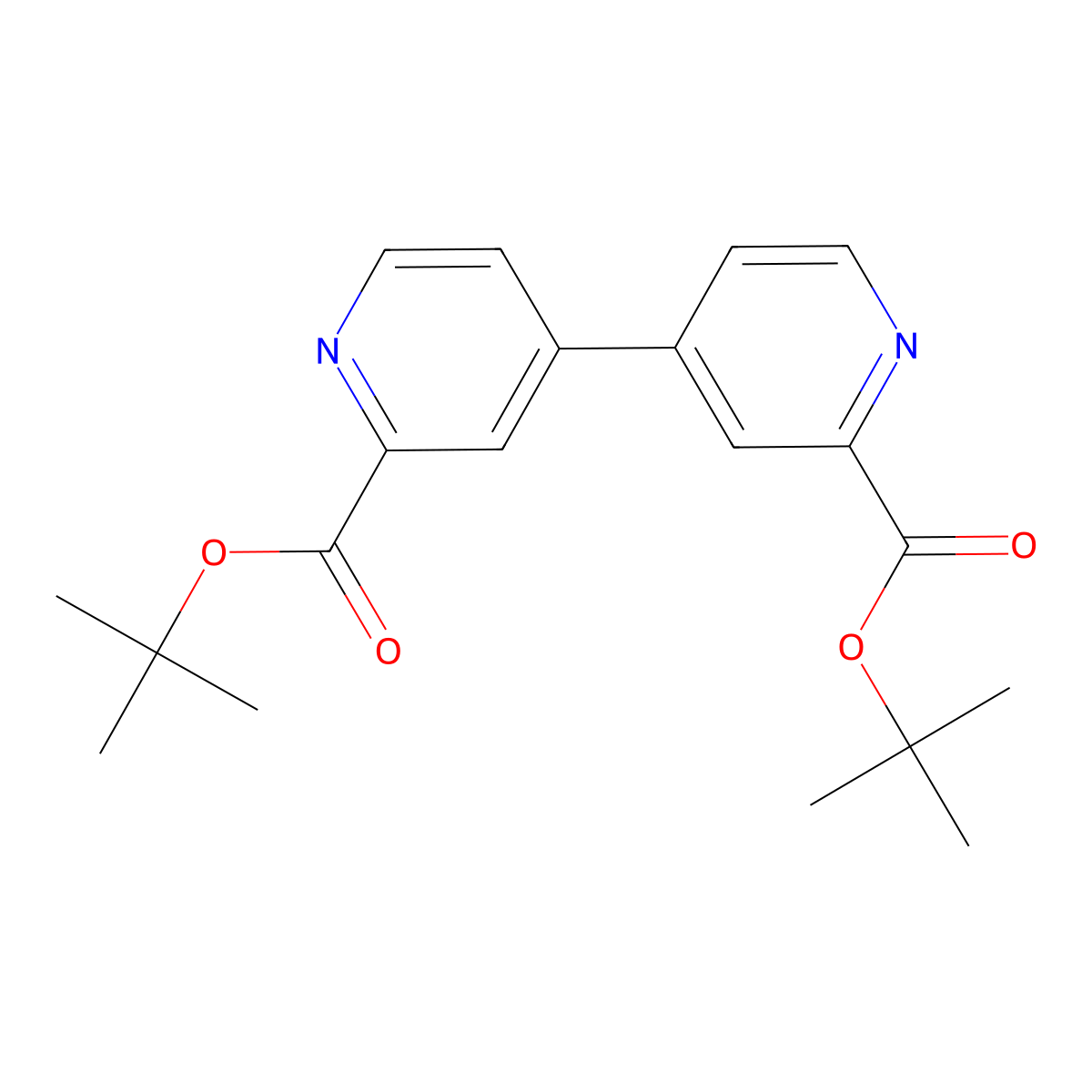 Tert-butyl 4-(2-(tert-butoxycarbonyl)pyridin-4-YL)picolinate molecular structure, CAS 2566438-98-8