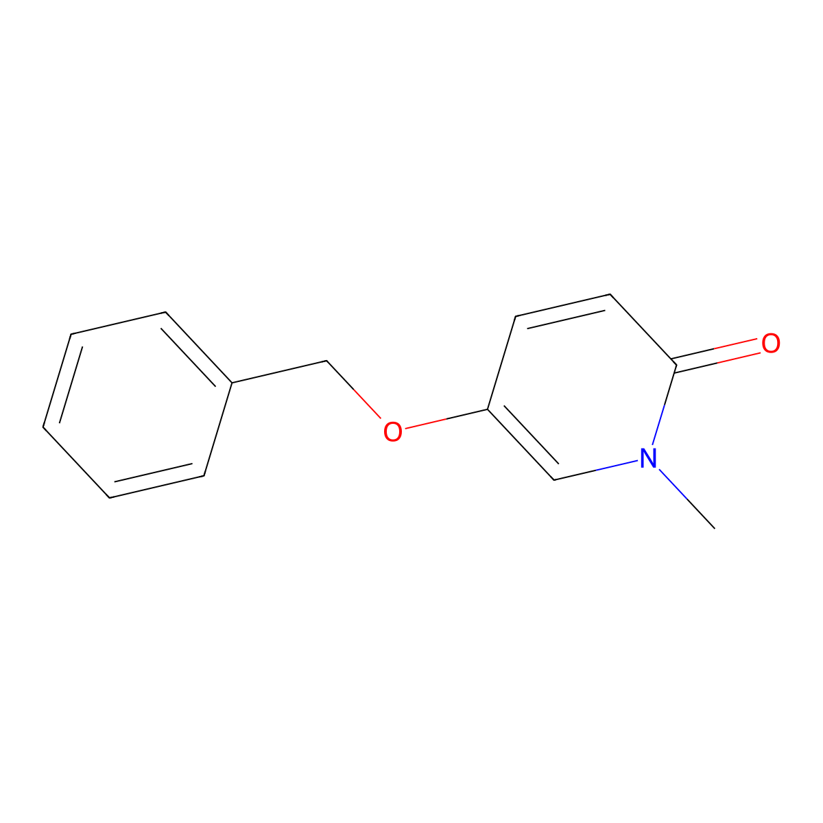 5-(benzyloxy)-1-methylpyridin-2(1H)-one molecular structure, CAS 2566439-34-5