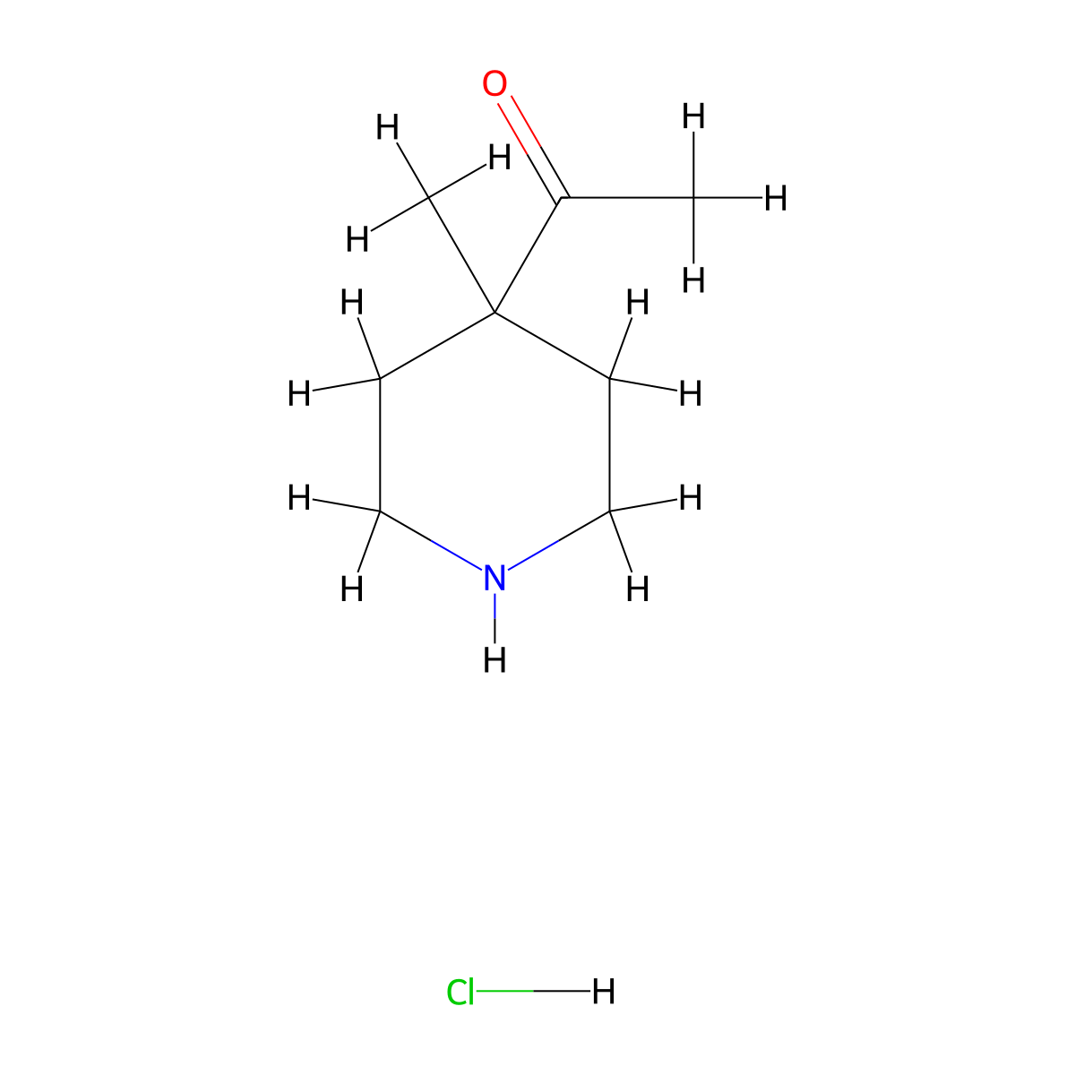 1-(4-Methylpiperidin-4-yl)ethanone hydrochloride molecular structure, CAS 2566476-29-5