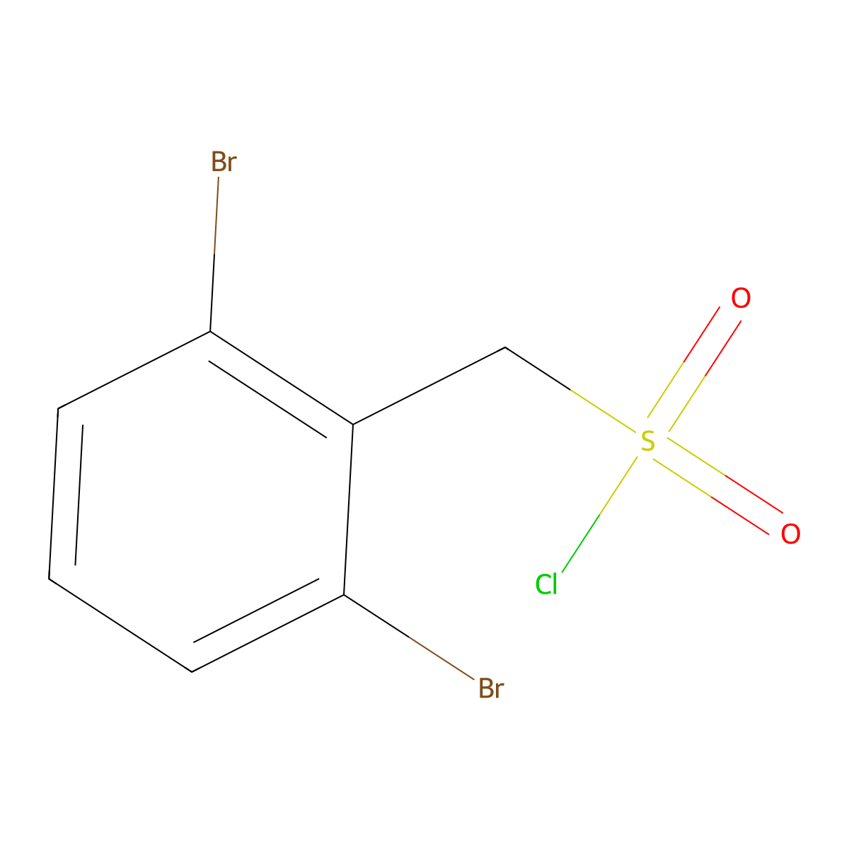 (2,6-Dibromophenyl)methanesulfonyl chloride molecular structure, CAS 256651-55-5