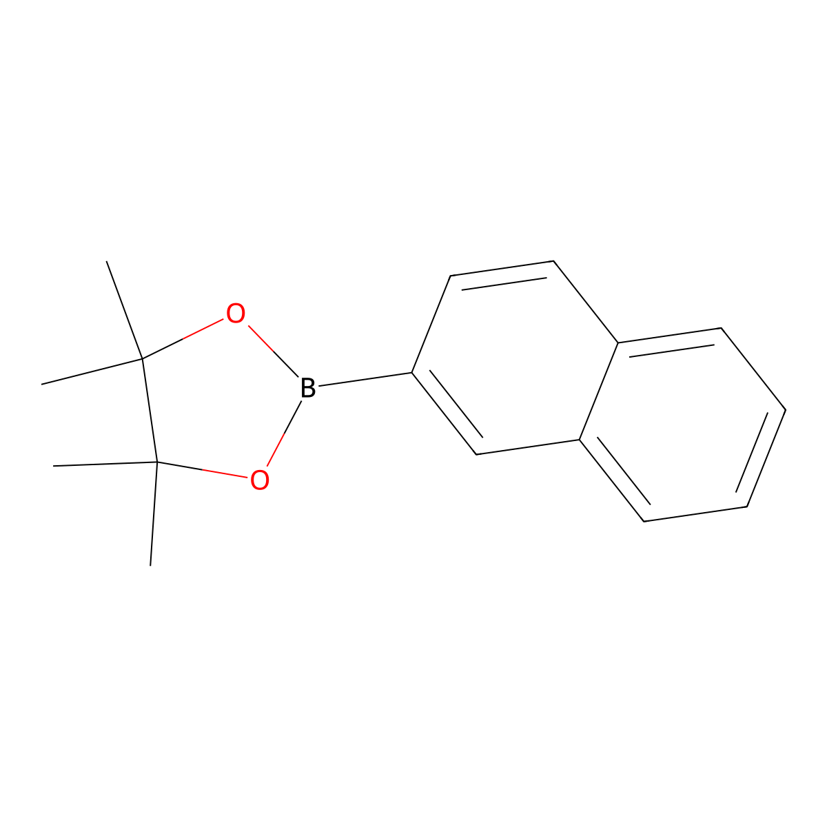 4,4,5,5-Tetramethyl-2-(naphthalen-2-yl)-1,3,2-dioxaborolane molecular structure, CAS 256652-04-7