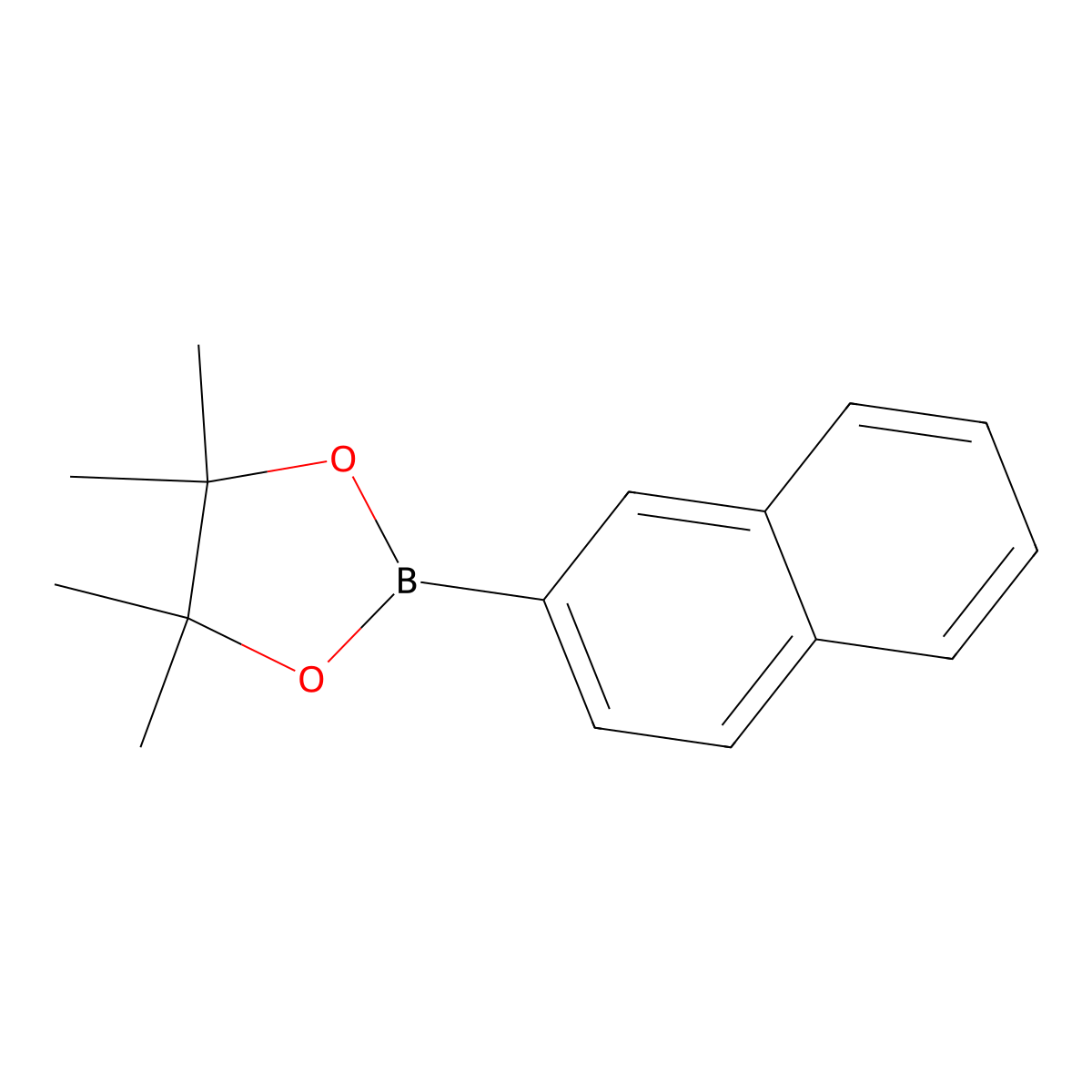 4,4,5,5-Tetramethyl-2-(naphthalen-2-yl)-1,3,2-dioxaborolane molecular structure, CAS 256652-04-7