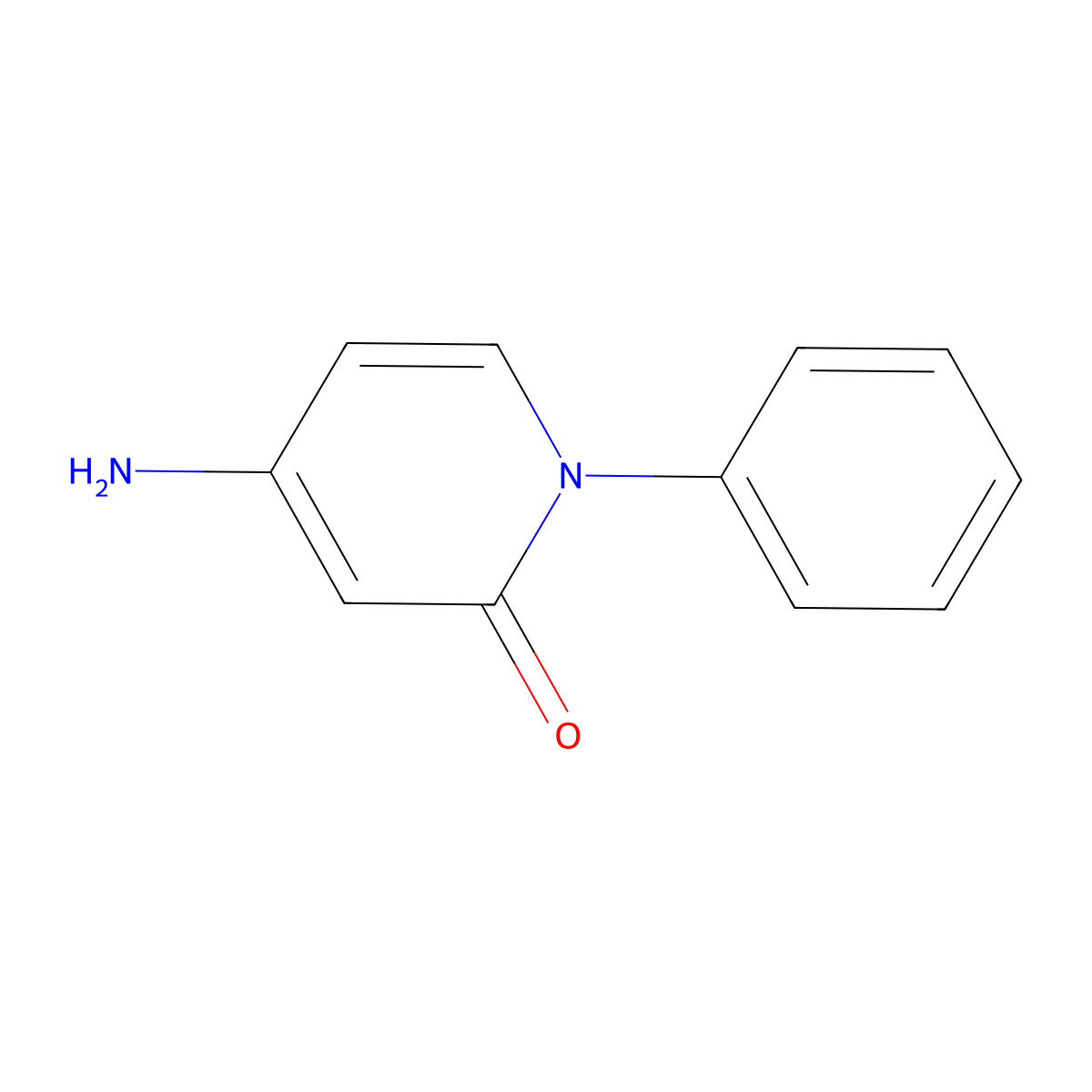 4-Amino-1-phenyl-1,2-dihydropyridin-2-one molecular structure, CAS 256653-41-5