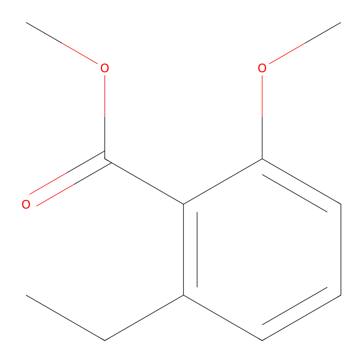 Methyl 2-ethyl-6-methoxybenzoate molecular structure, CAS 256664-96-7