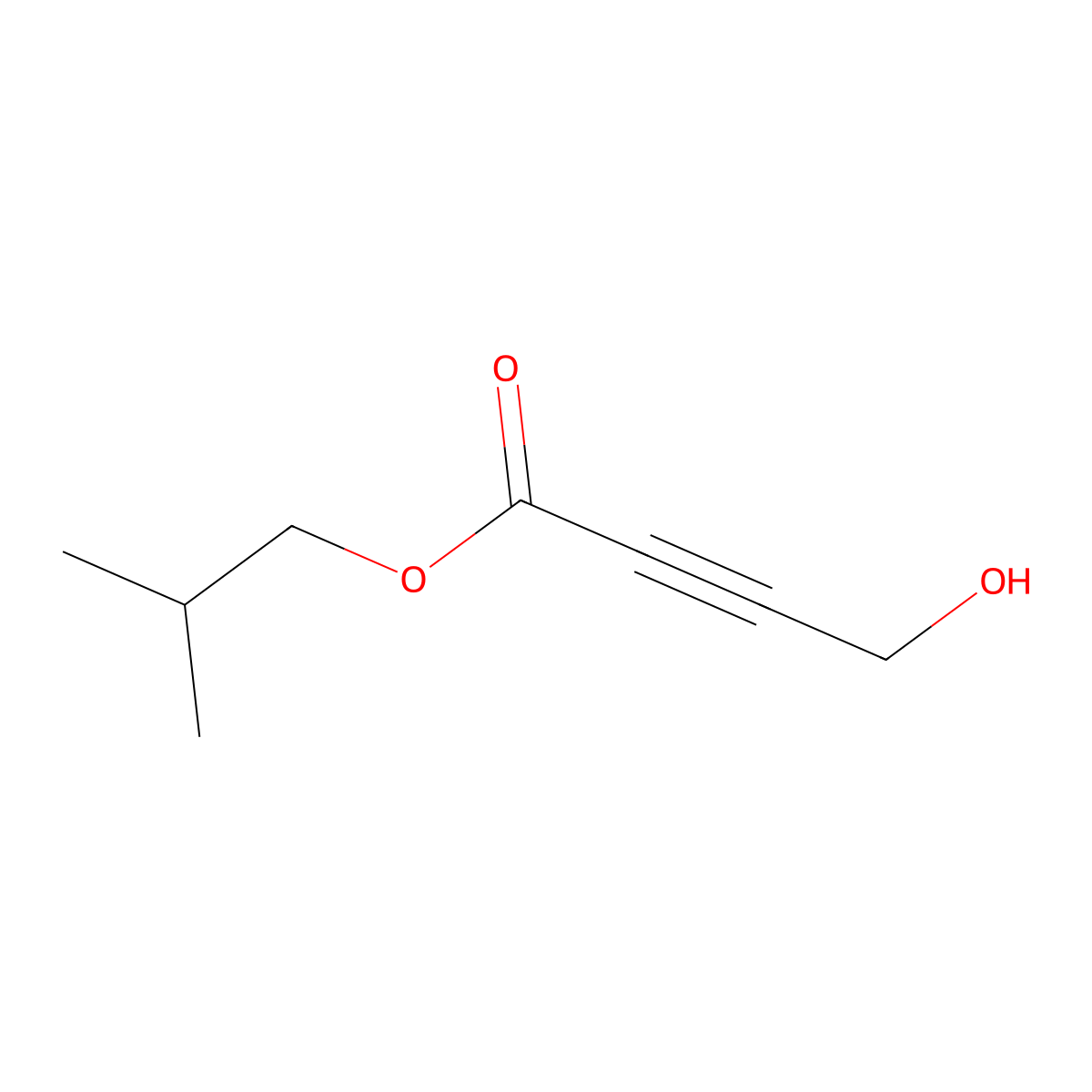 Isobutyl 4-hydroxybut-2-ynoate molecular structure, CAS 2566662-61-9