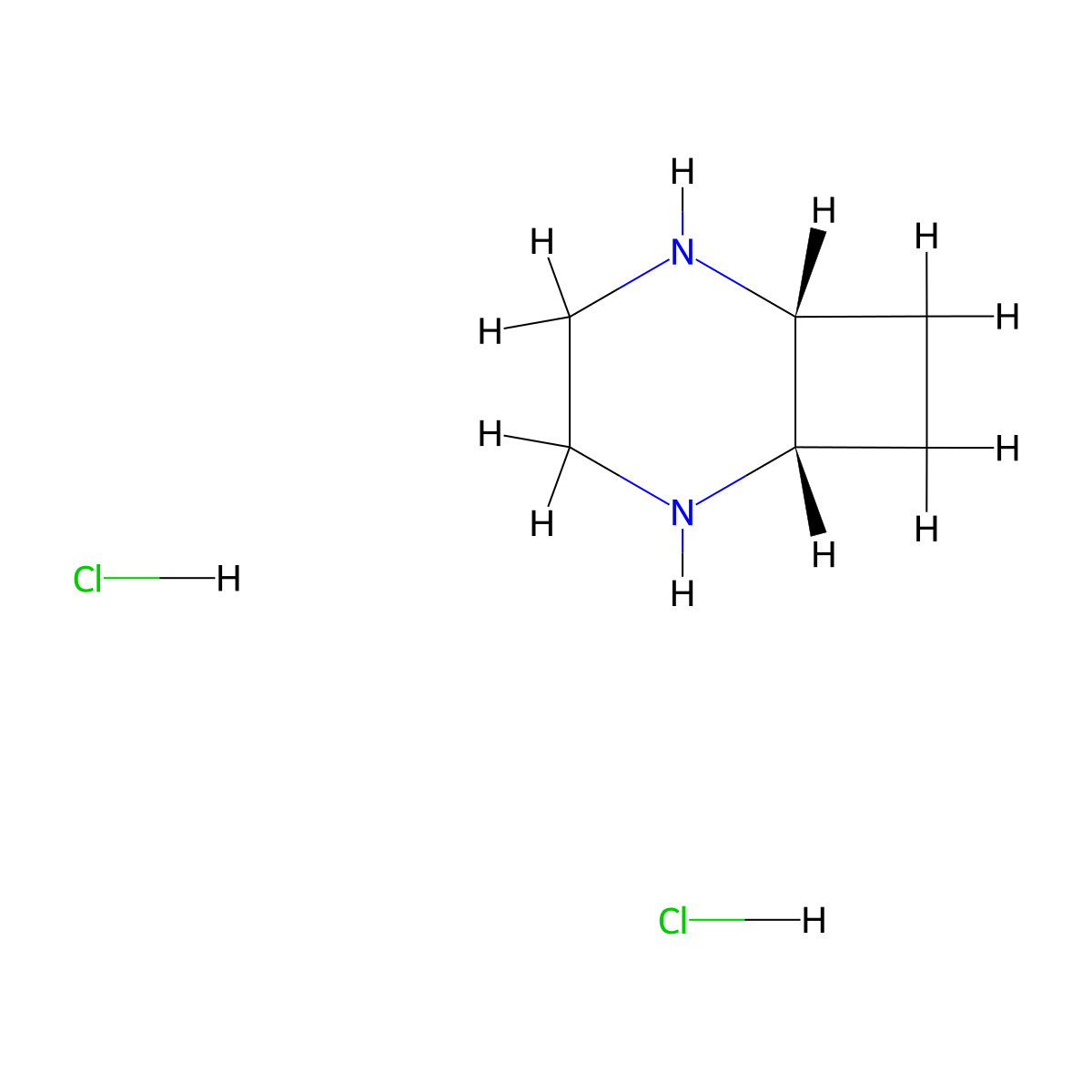 cis-2,5-Diazabicyclo[4.2.0]octane;dihydrochloride molecular structure, CAS 2566777-95-3