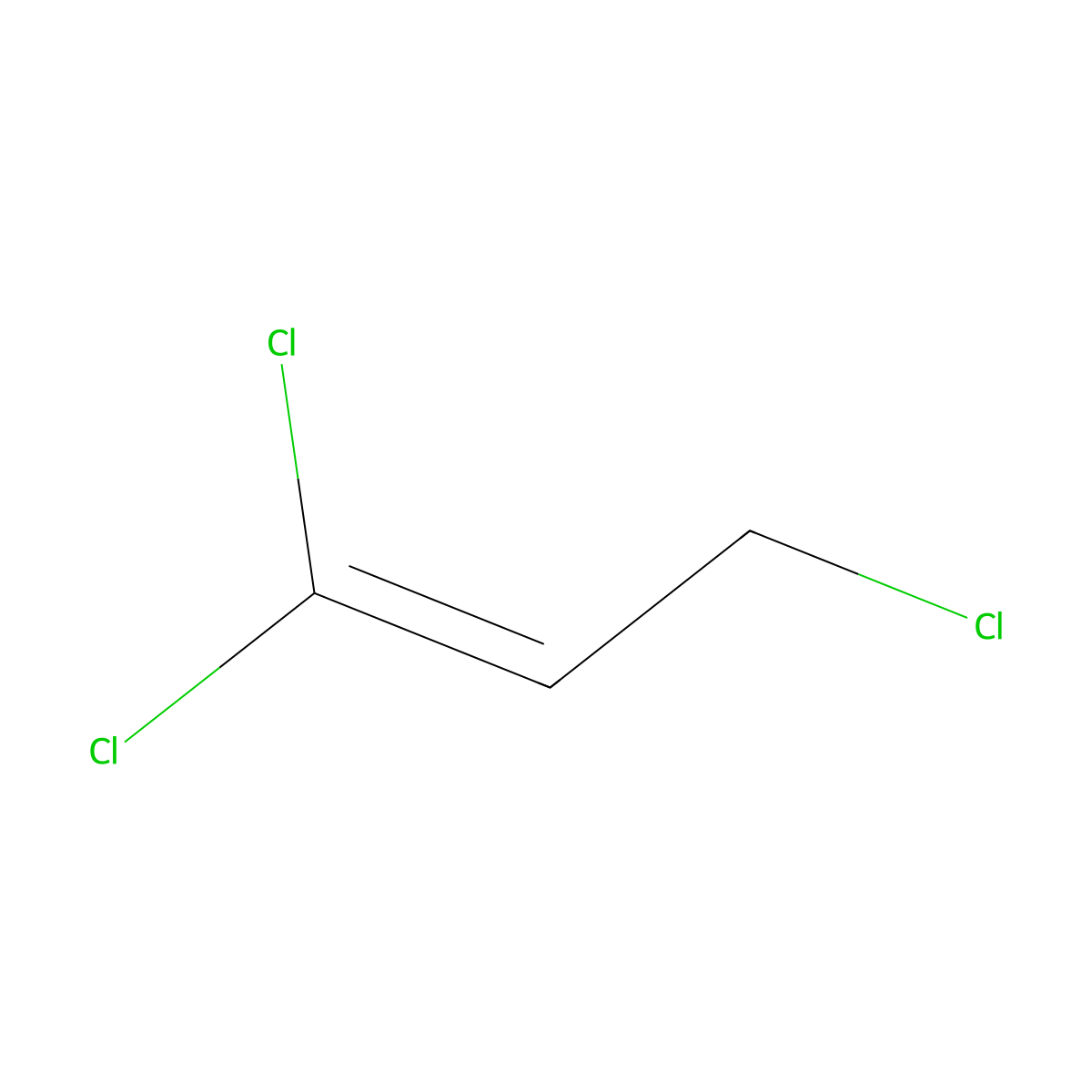 1,1,3-Trichloropropene molecular structure, CAS 2567-14-8