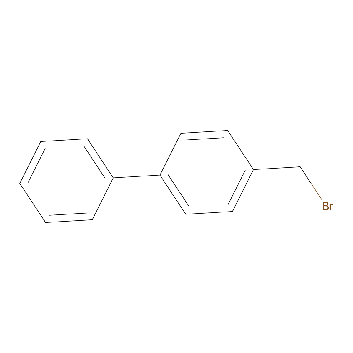 1,1'-Biphenyl, 4-(bromomethyl)- molecular structure, CAS 2567-29-5