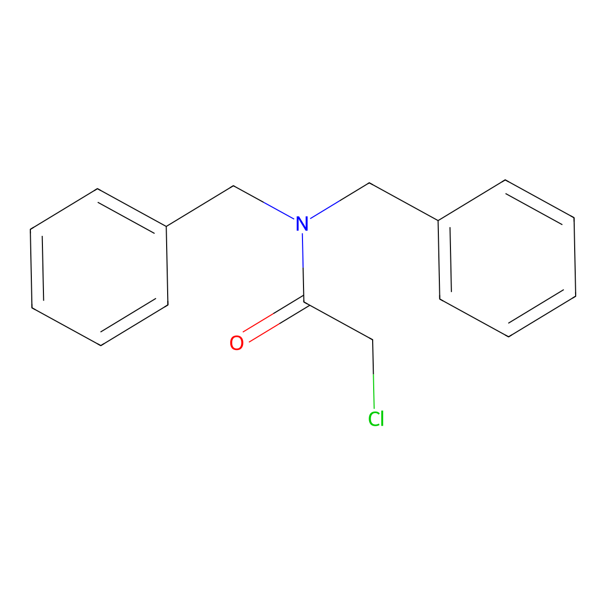 N,N-Dibenzyl-2-chloroacetamide molecular structure, CAS 2567-51-3