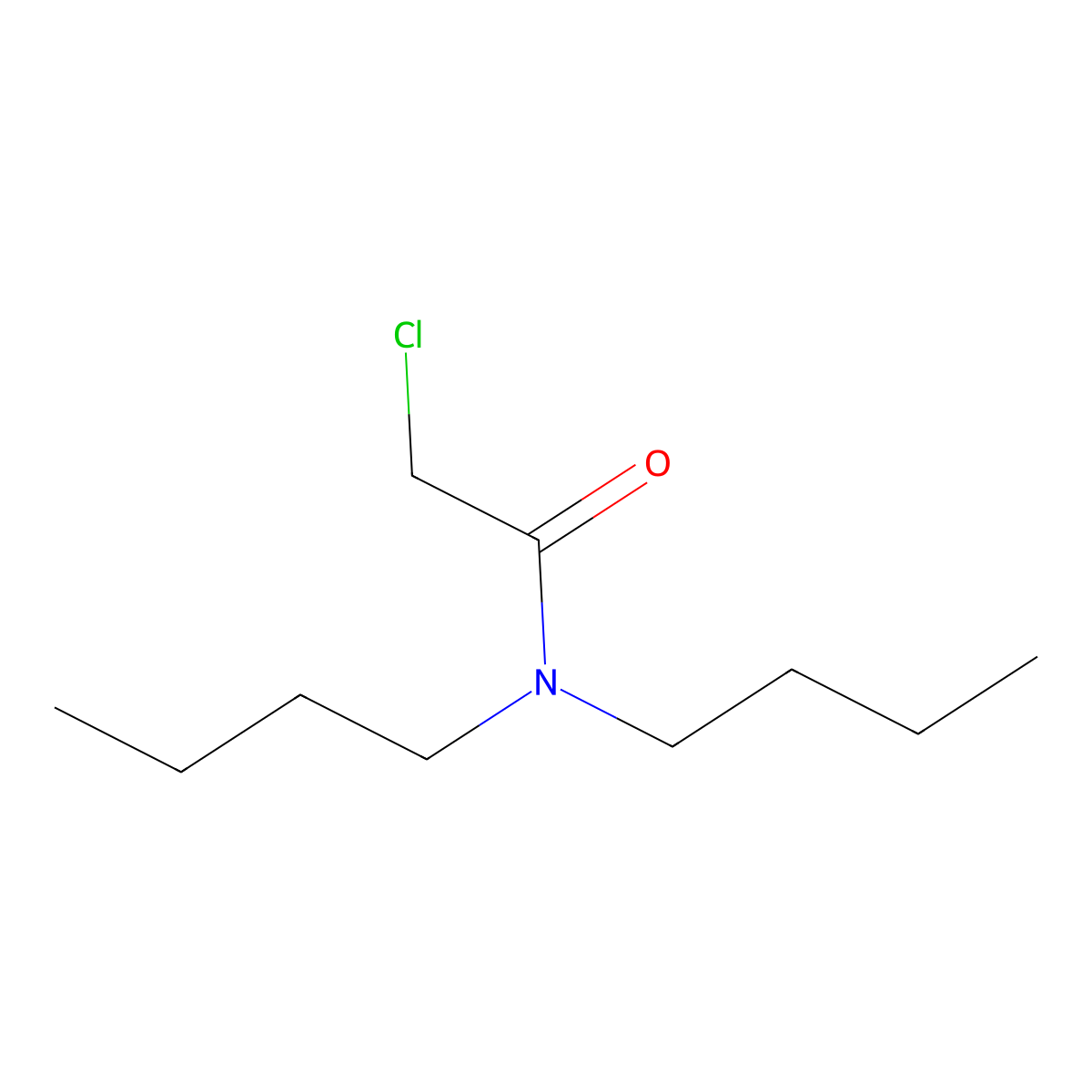 N,N-Dibutyl-2-chloroacetamide molecular structure, CAS 2567-59-1