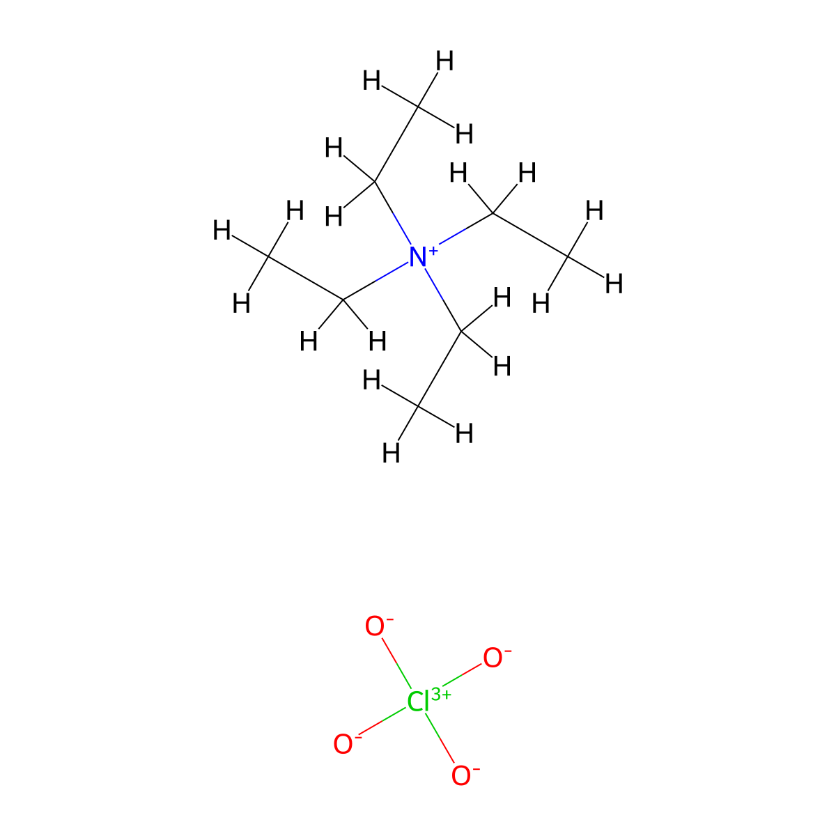 Tetraethylammonium perchlorate molecular structure, CAS 2567-83-1