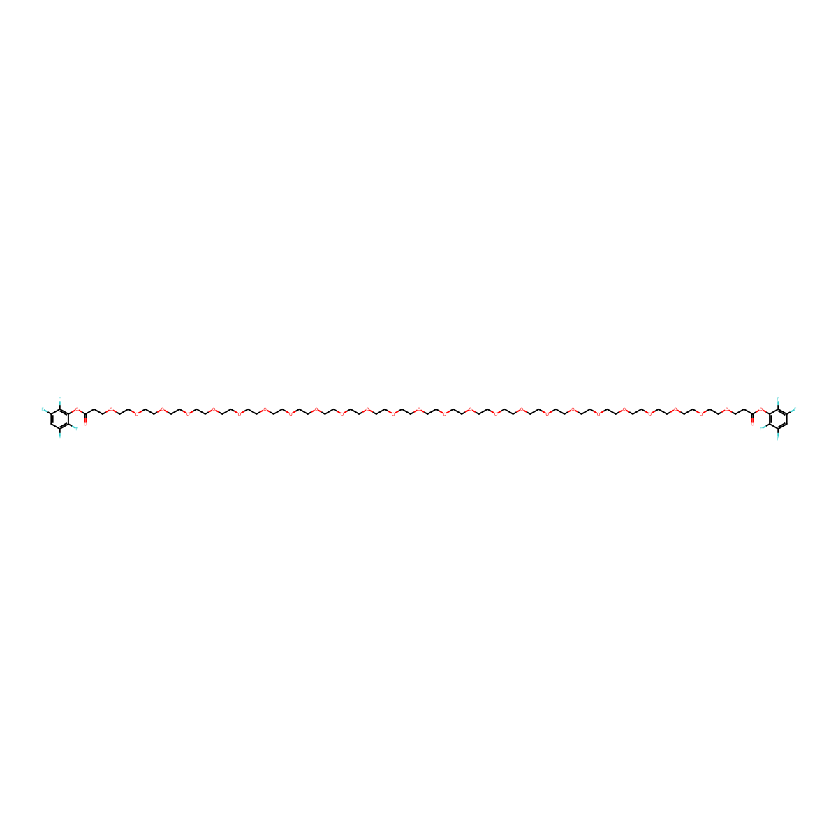 Bis-PEG25-TFP ester molecular structure, CAS 2567199-52-2