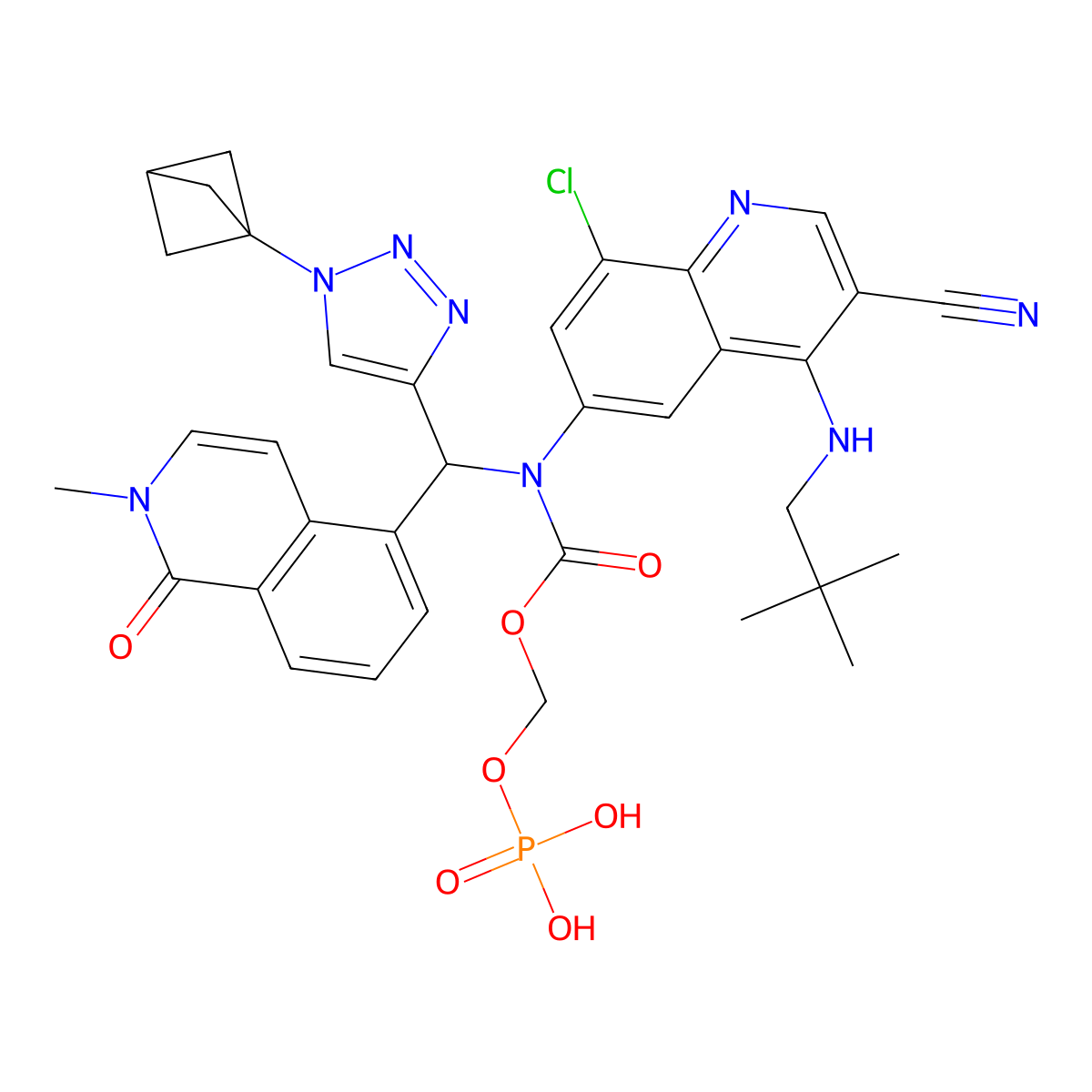 Tilpisertib Fosmecarbil molecular structure, CAS 2567459-64-5
