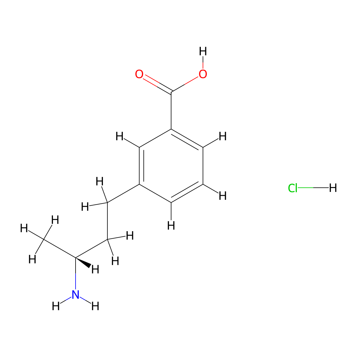 3-[(3R)-3-Aminobutyl]benzoic acid;hydrochloride molecular structure, CAS 2567489-12-5