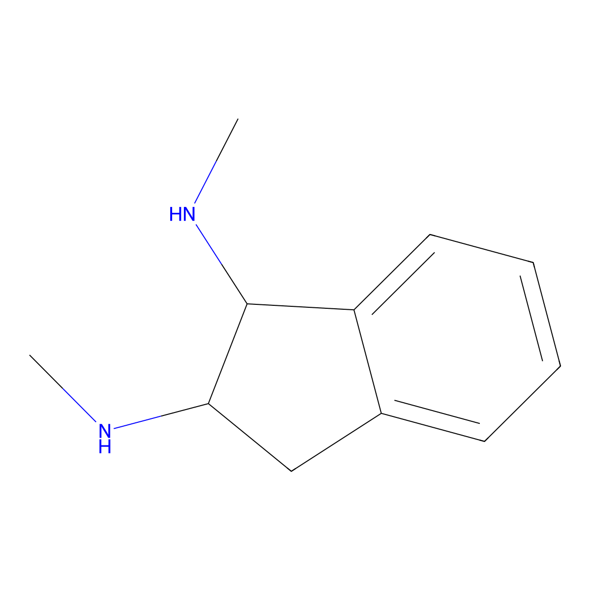 rac-(1R,2S)-N1,N2-dimethyl-2,3-dihydro-1H-indene-1,2-diamine molecular structure, CAS 2567489-75-0