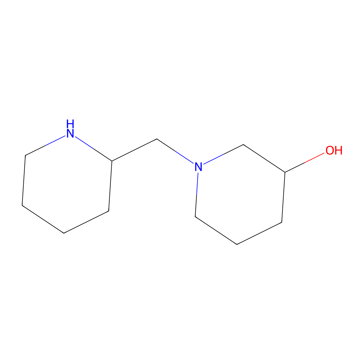 (3R)-1-[(piperidin-2-yl)methyl]piperidin-3-ol molecular structure, CAS 2567494-33-9