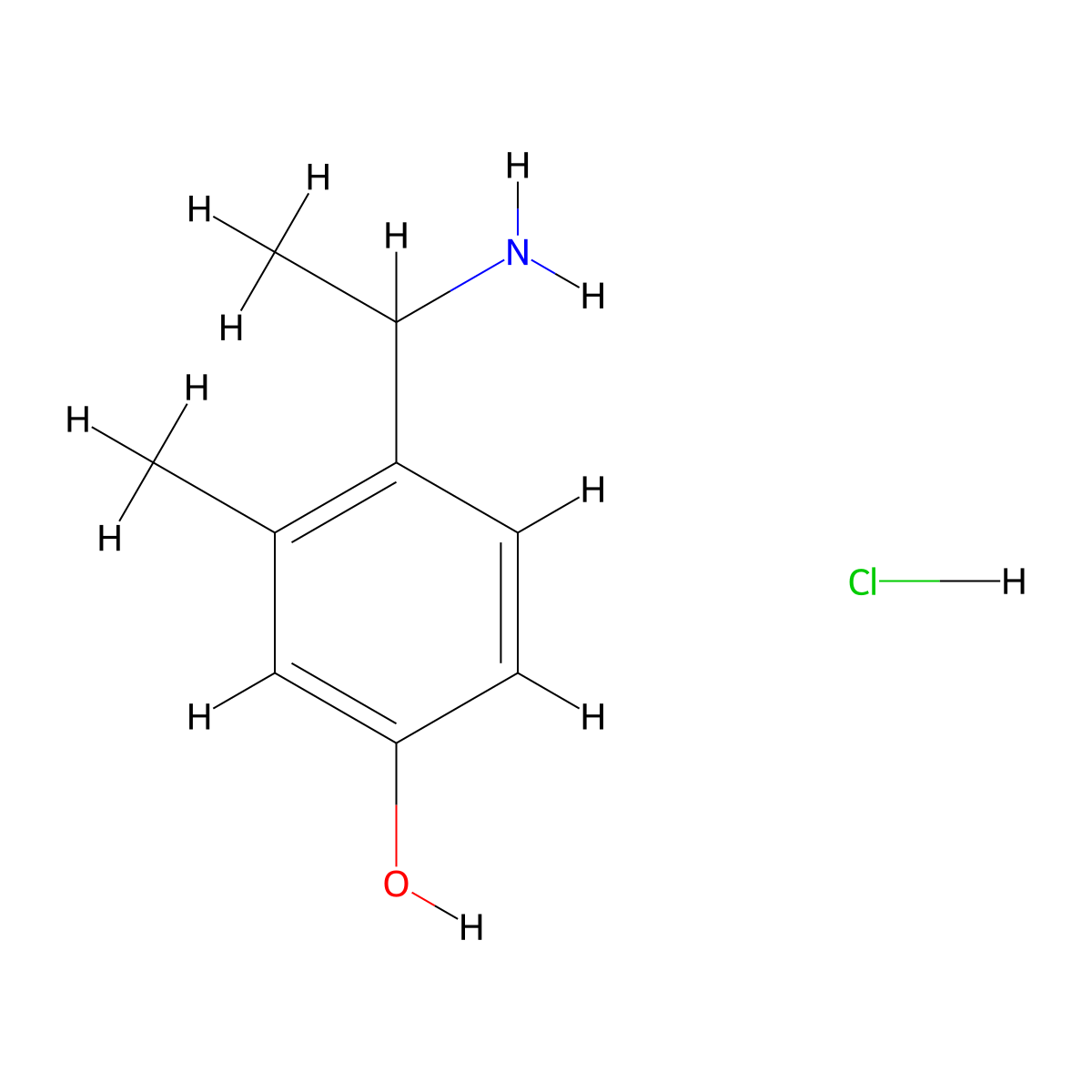 4-(1-Aminoethyl)-3-methylphenol hydrochloride molecular structure, CAS 2567495-04-7
