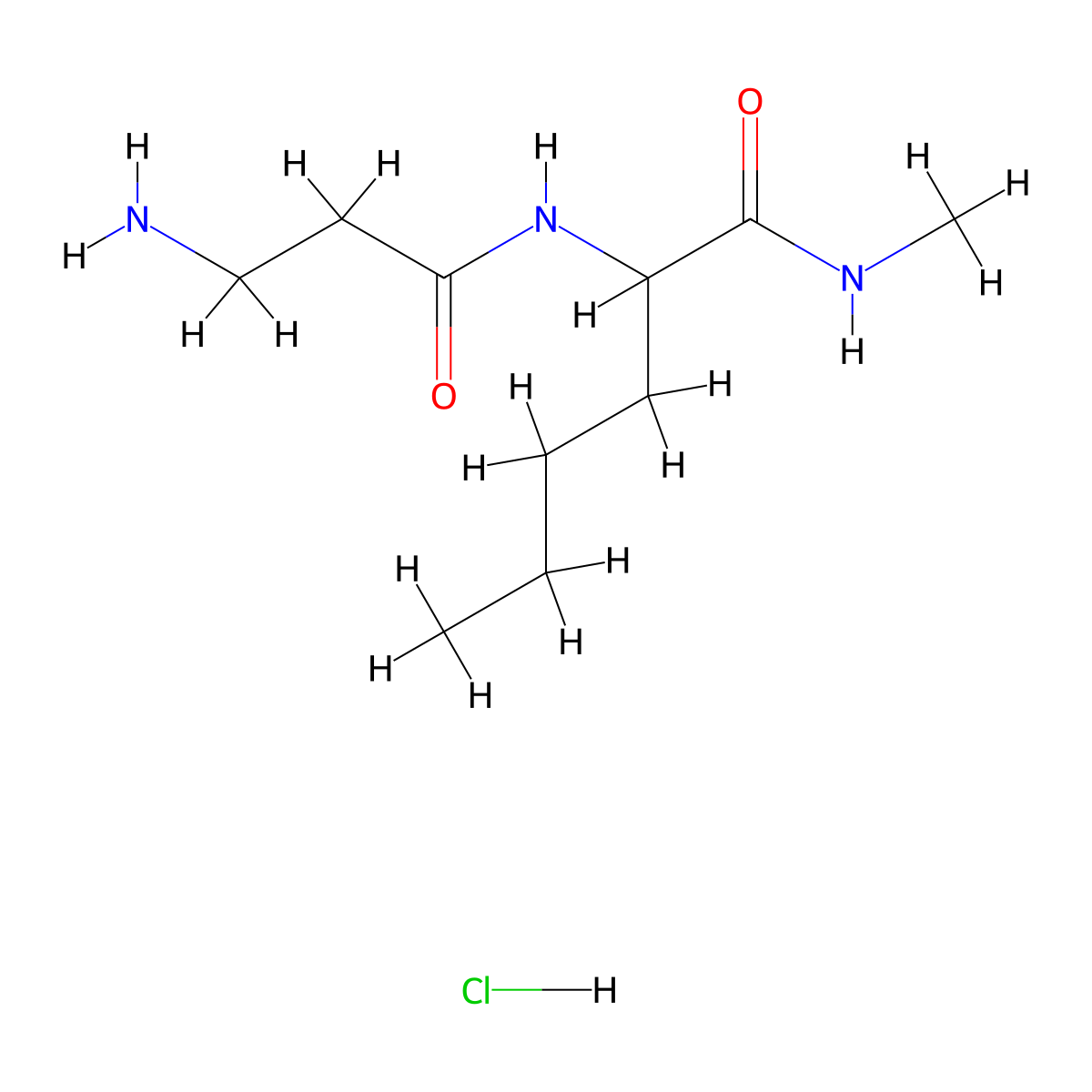2-(3-aminopropanamido)-N-methylhexanamide hydrochloride molecular structure, CAS 2567495-28-5