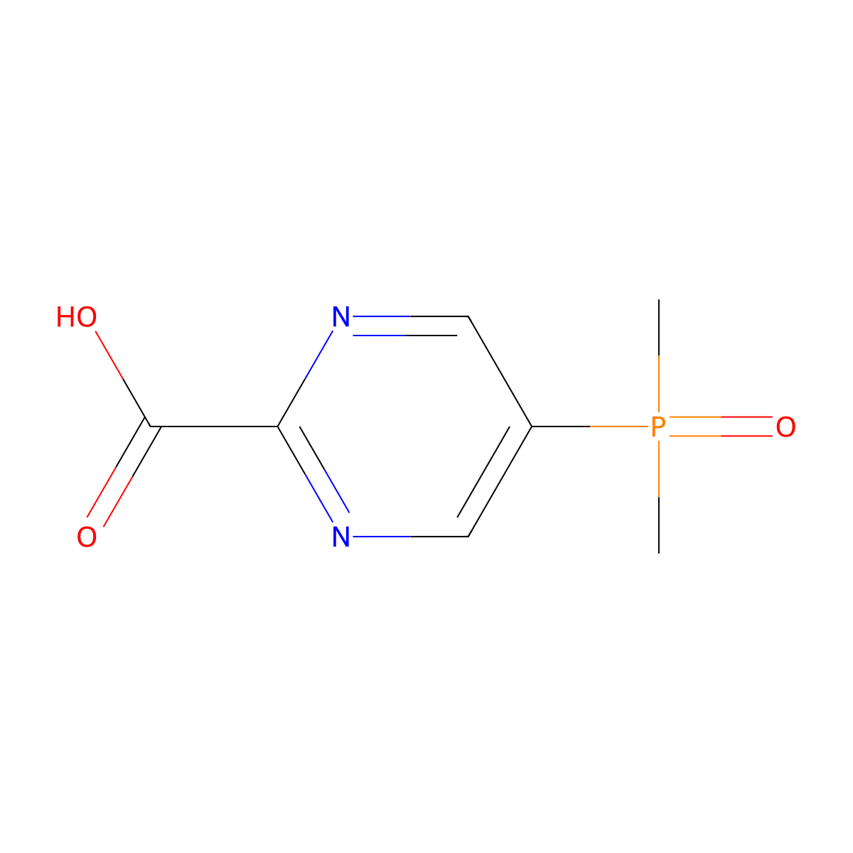5-(Dimethylphosphoryl)pyrimidine-2-carboxylic acid molecular structure, CAS 2567495-29-6