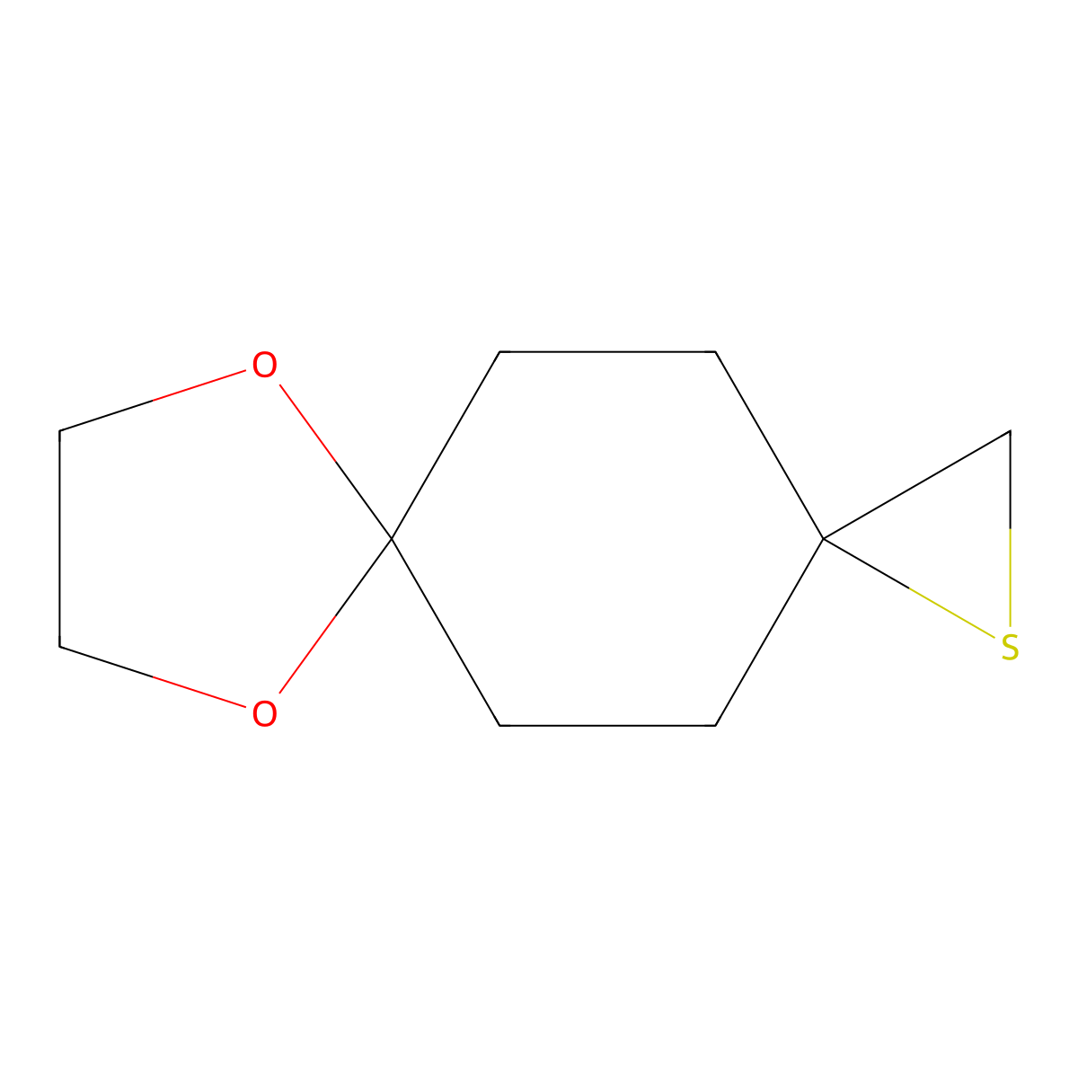 7,10-Dioxa-1-thiadispiro[2.2.4^{6}.2^{3}]dodecane molecular structure, CAS 2567495-39-8