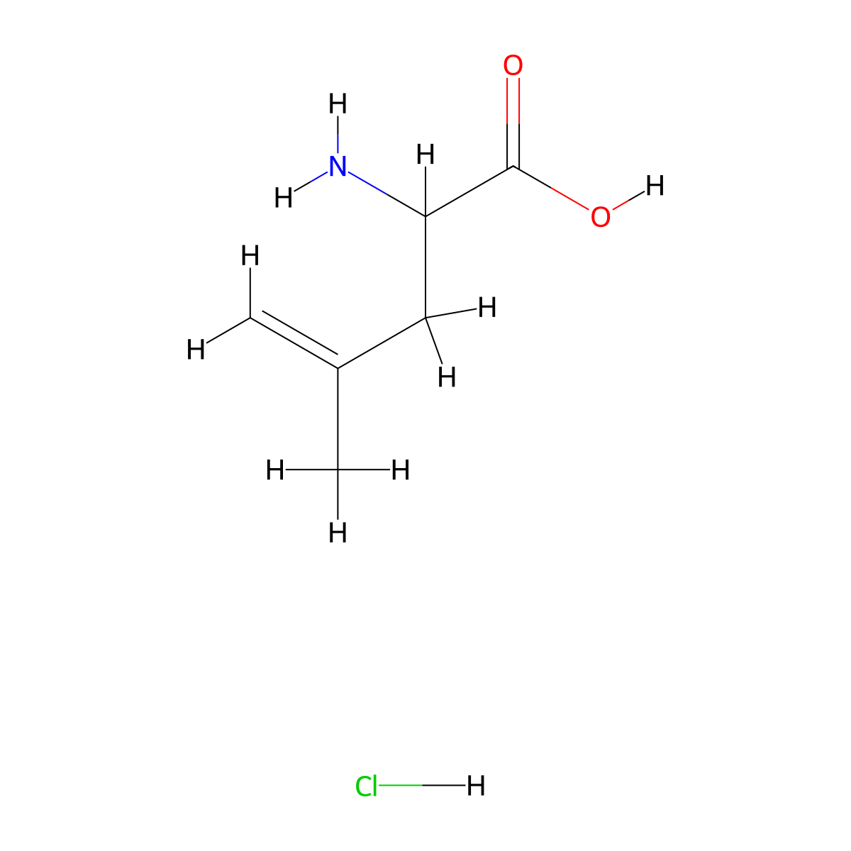 2-Amino-4-methylpent-4-enoicacidhydrochloride molecular structure, CAS 2567495-53-6