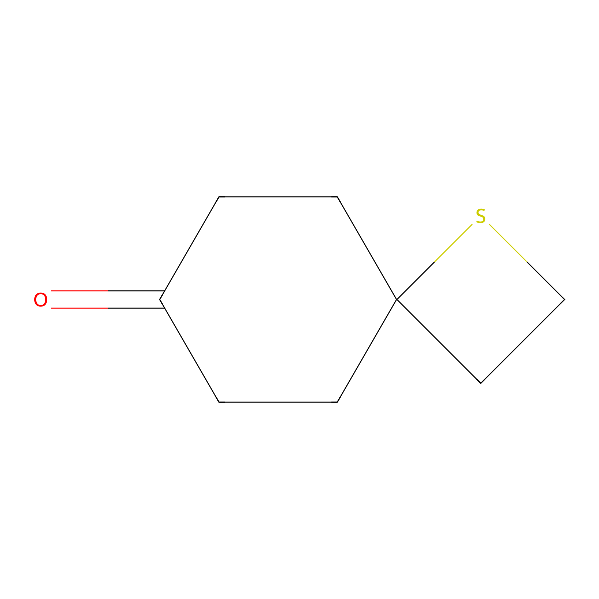 1-Thiaspiro[3.5]nonan-7-one molecular structure, CAS 2567495-86-5
