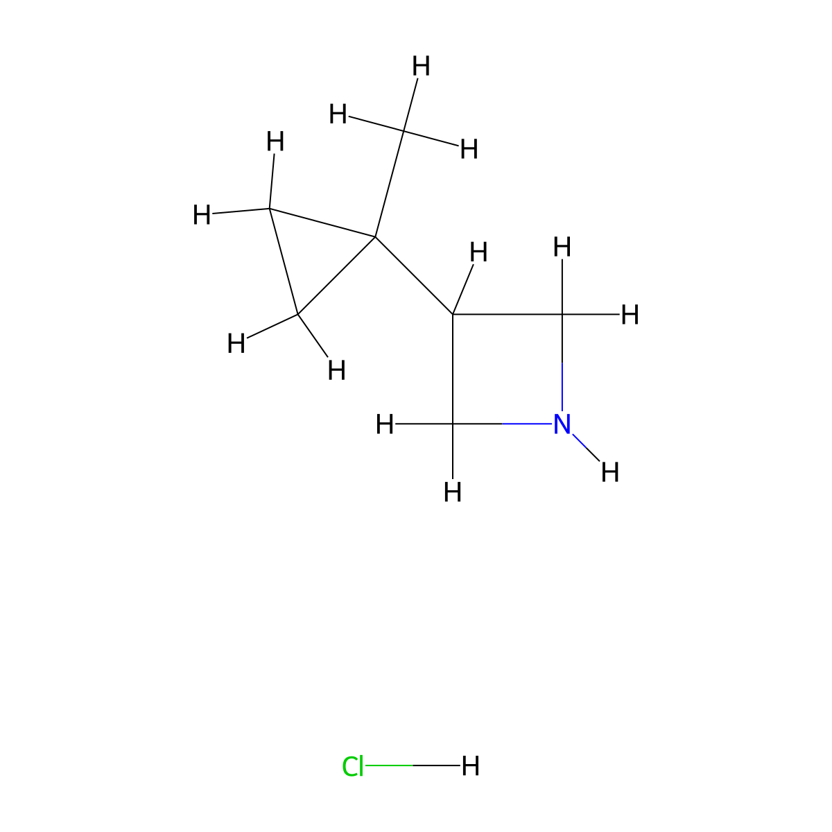 3-(1-Methylcyclopropyl)azetidine hydrochloride molecular structure, CAS 2567496-77-7
