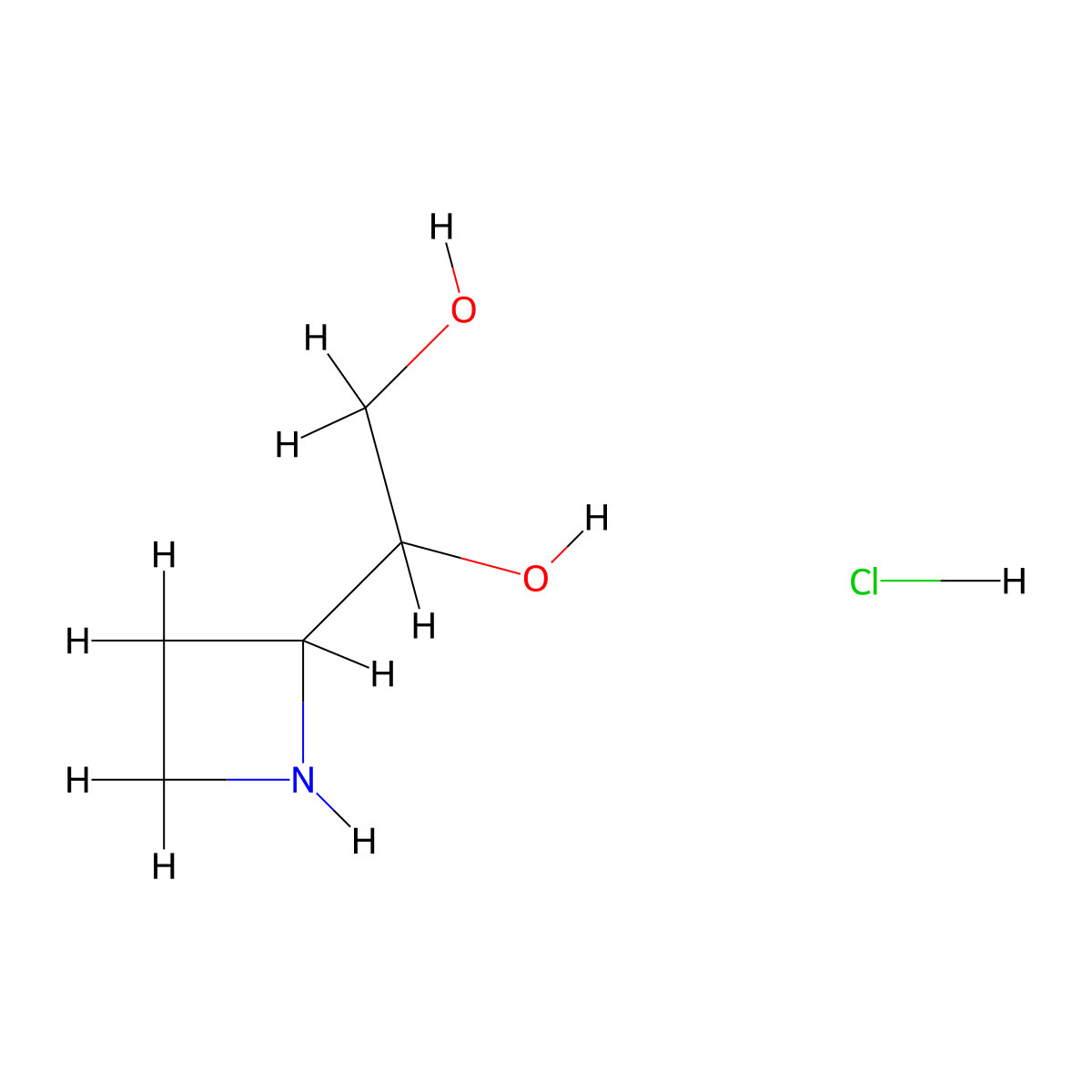 1-(Azetidin-2-yl)ethane-1,2-diolhydrochloride molecular structure, CAS 2567496-79-9