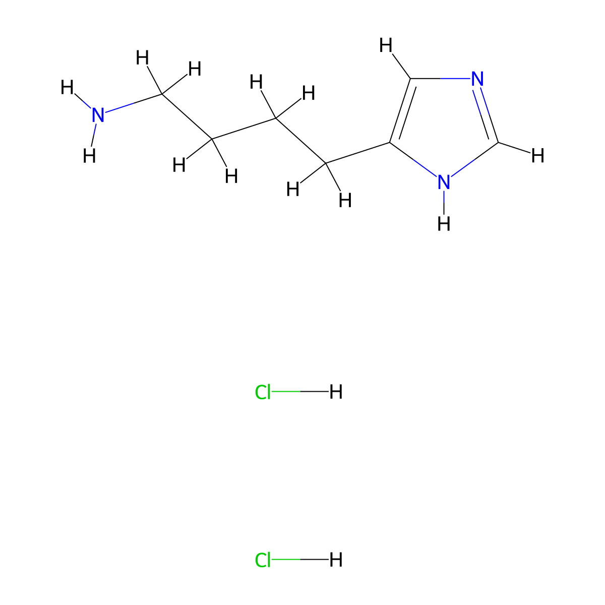 4-(1H-imidazol-4-yl)butan-1-amine dihydrochloride molecular structure, CAS 2567496-88-0