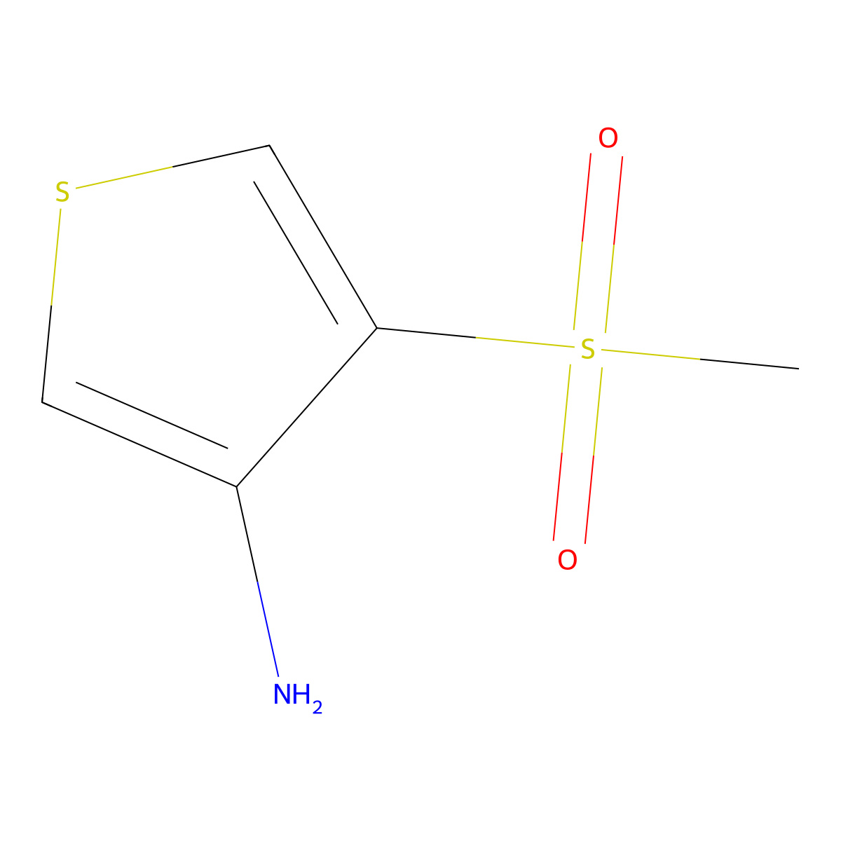 4-Methanesulfonylthiophen-3-amine molecular structure, CAS 2567496-99-3