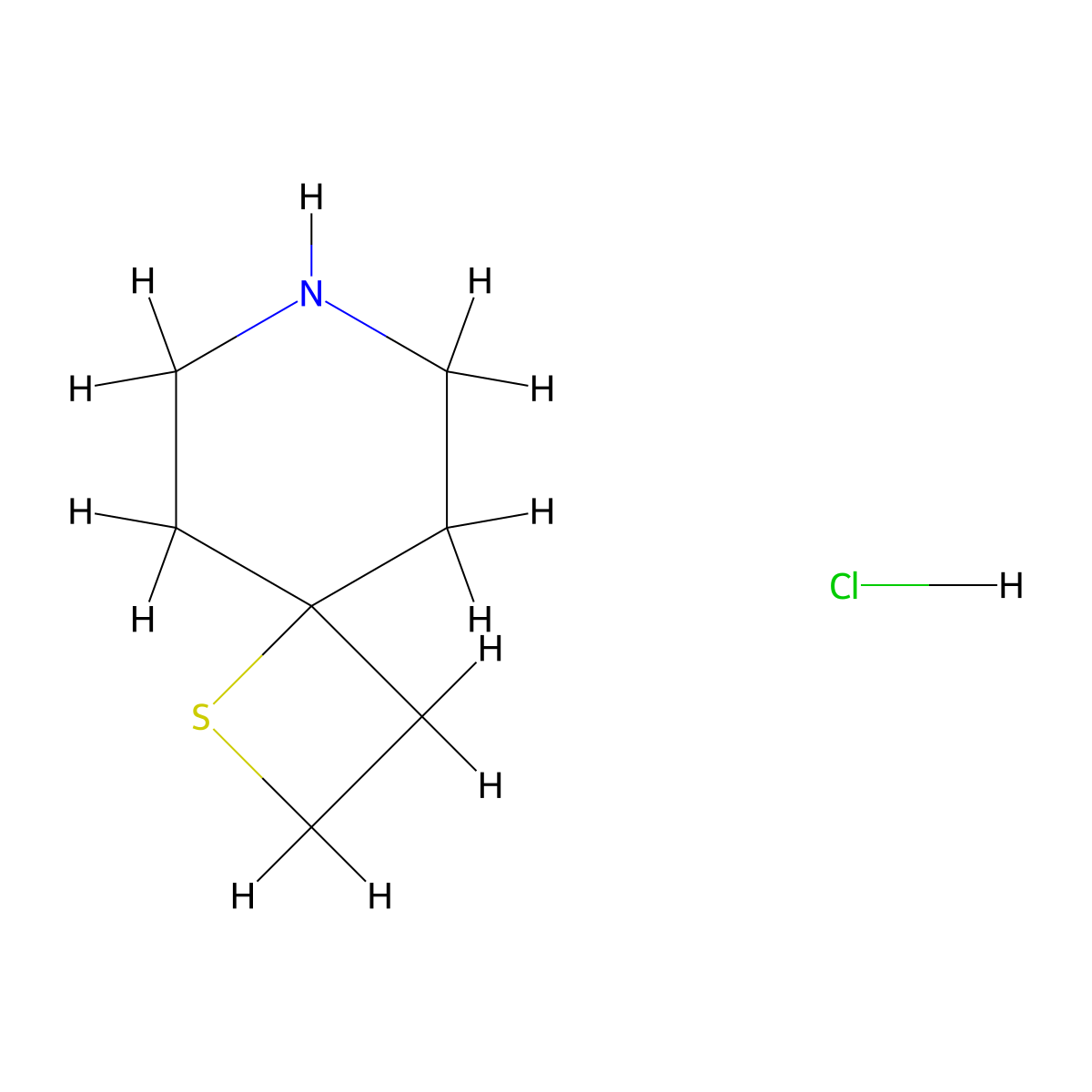 1-Thia-7-azaspiro[3.5]nonane hydrochloride molecular structure, CAS 2567497-57-6